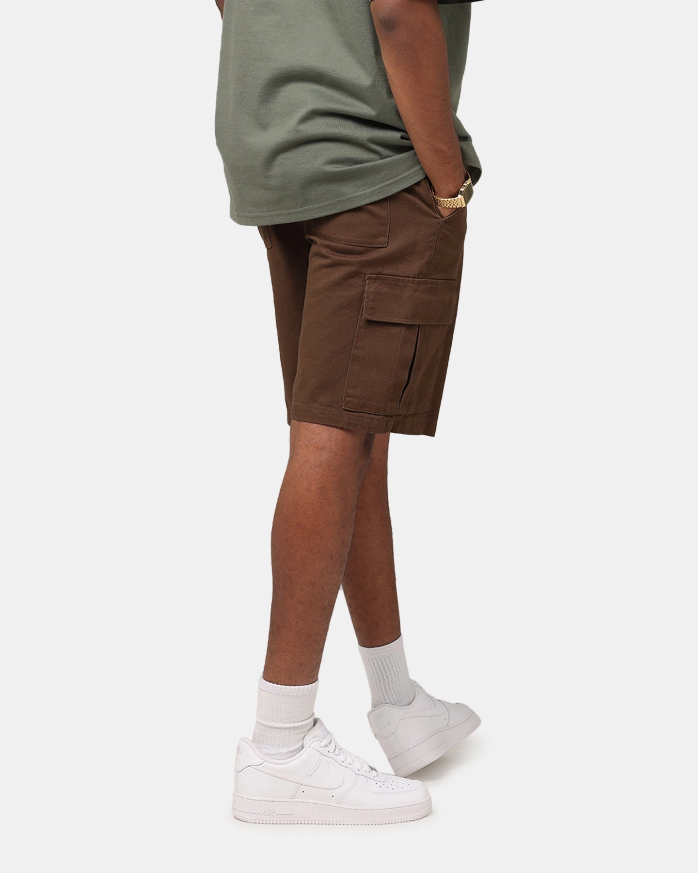 Travel Fit Noise Free Fabric XXIII Jordy Cargo Shorts Dark Brown