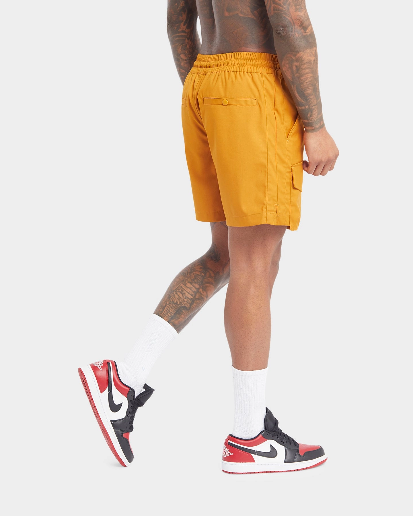 rooftop party look Leather shorts XXIII Kally Cargo Shorts Tan