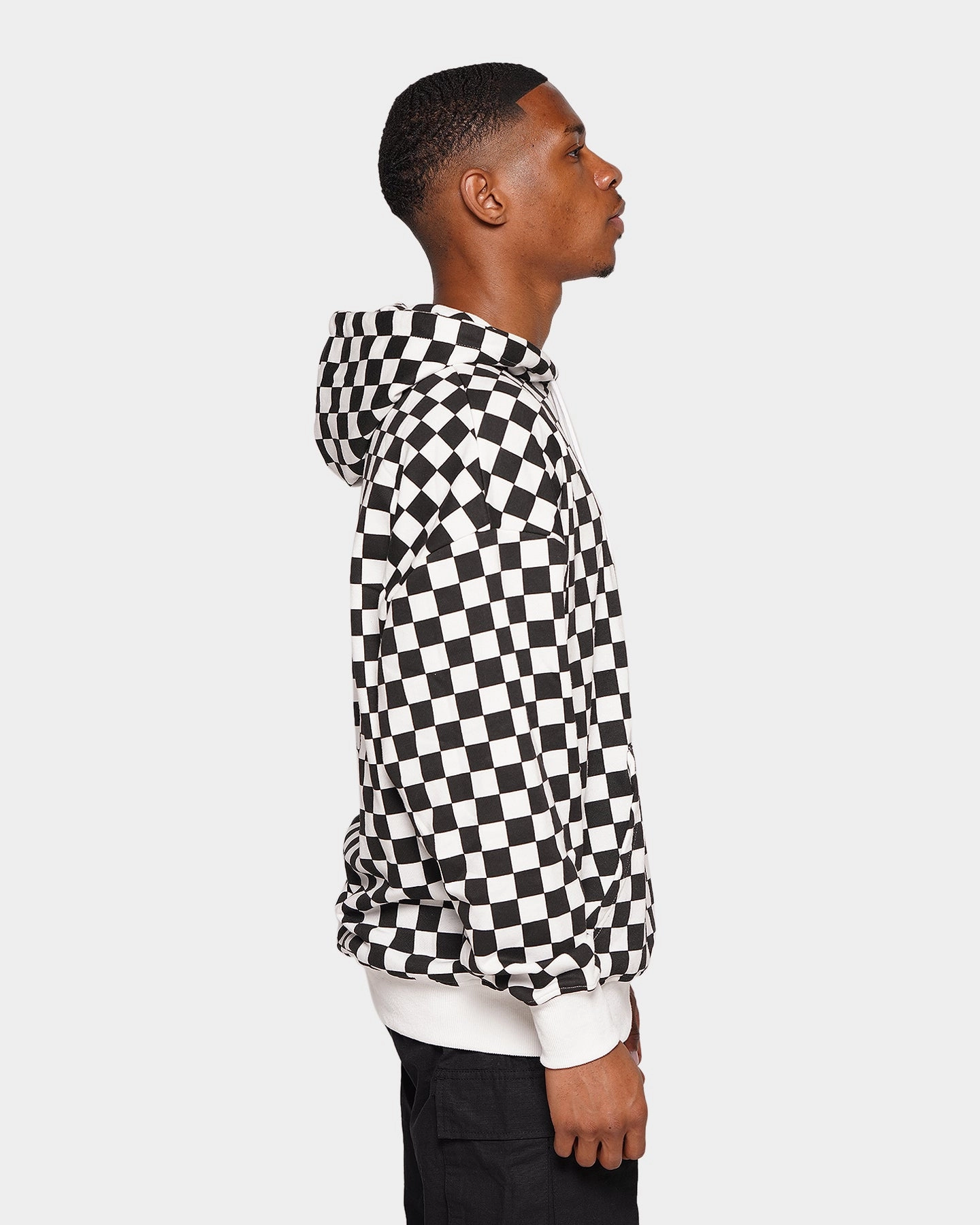 pattern - mixing XXIII Keary Checker Hoodie Black/White