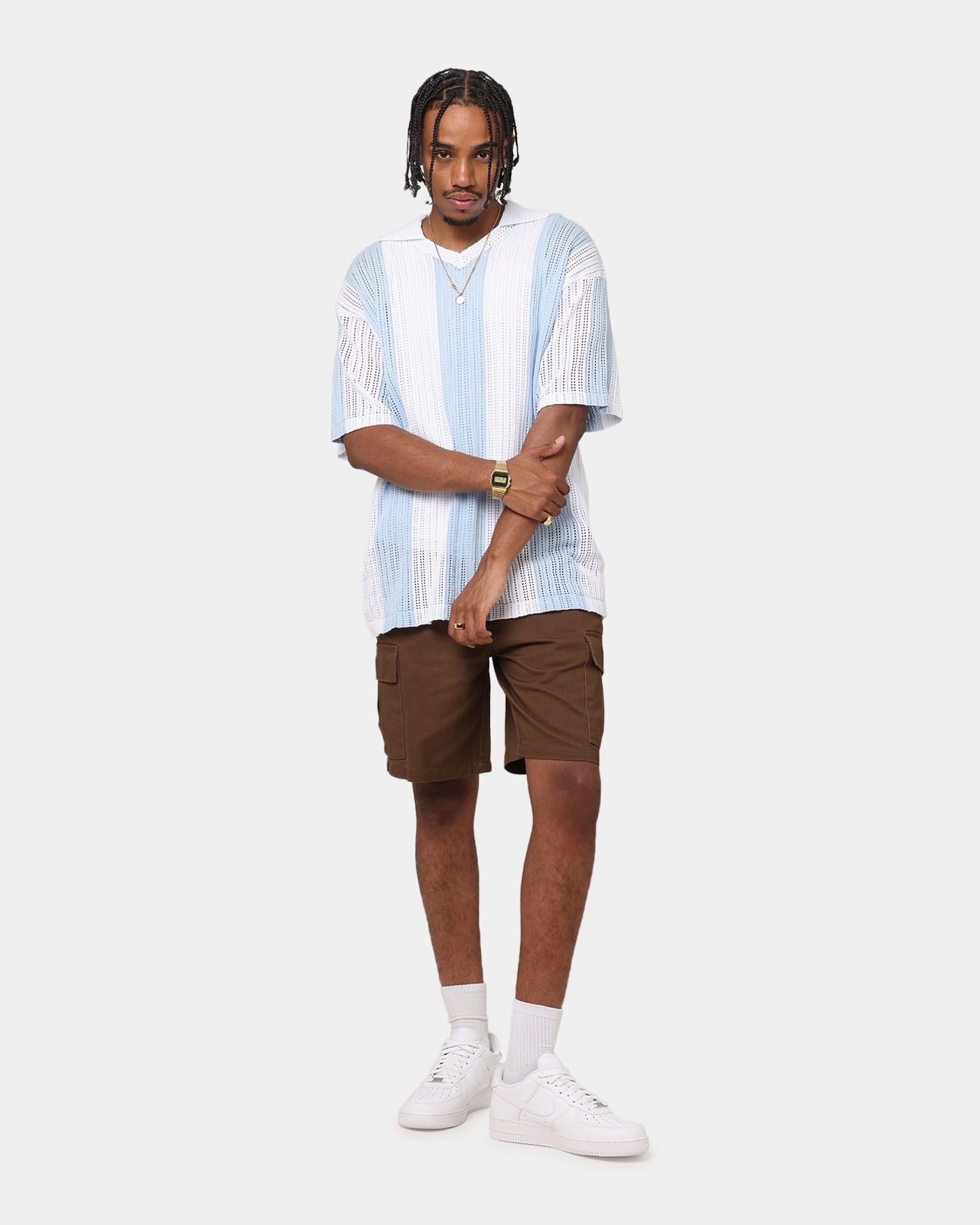 XXIII Knit Jersey Blue/White Friction Dispersing Weave
