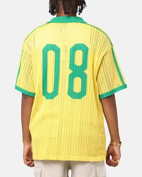 XXIII Knit Jersey Yellow/Green Raglan Sleeve Cut Reliable Fit