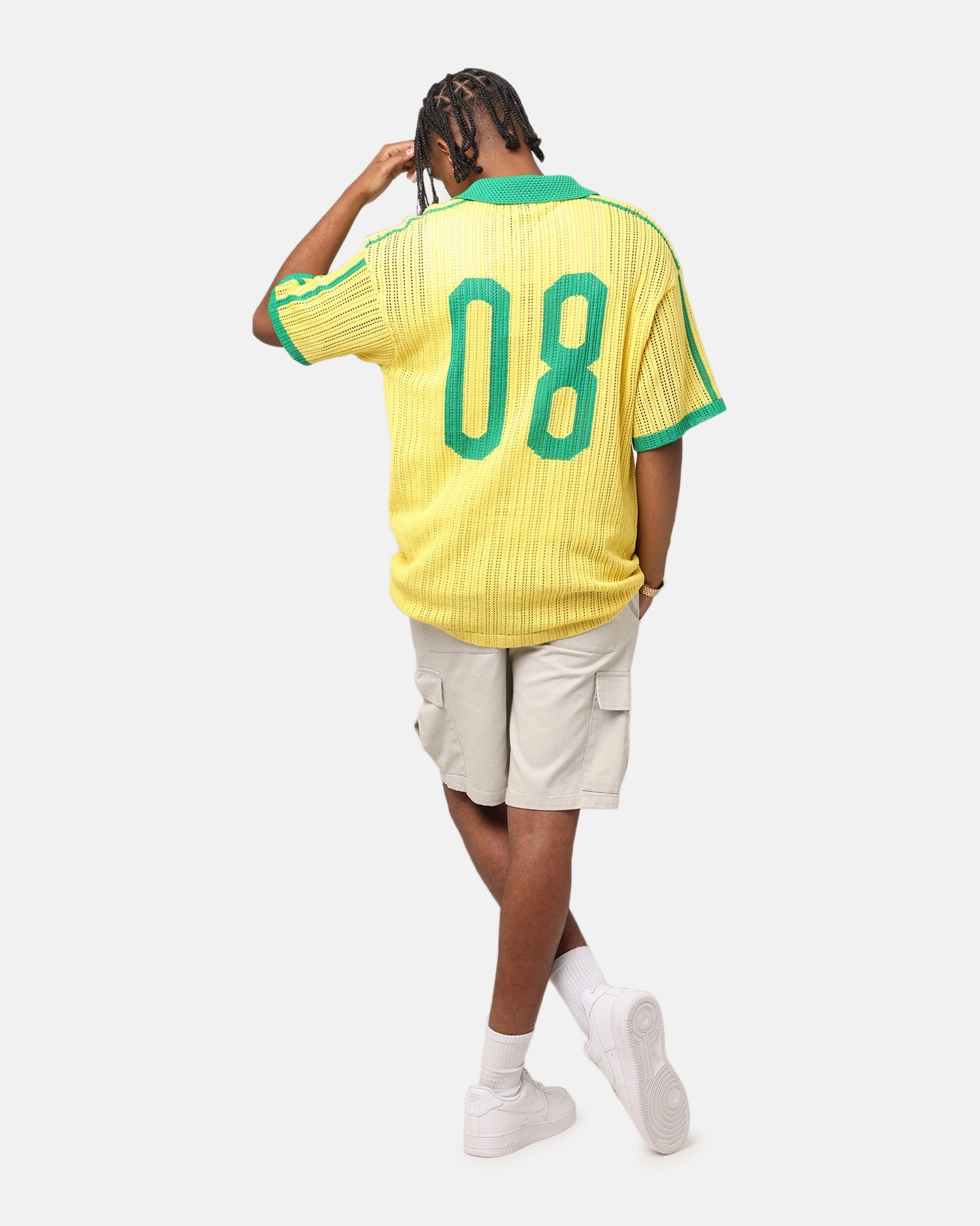 Tear Resistant Fabric Weave XXIII Knit Jersey Yellow/Green