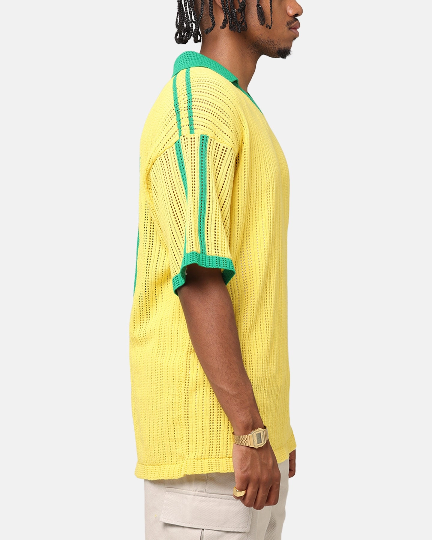 XXIII Knit Jersey Yellow/Green Quick Release Moisture Transfer Functional Fit
