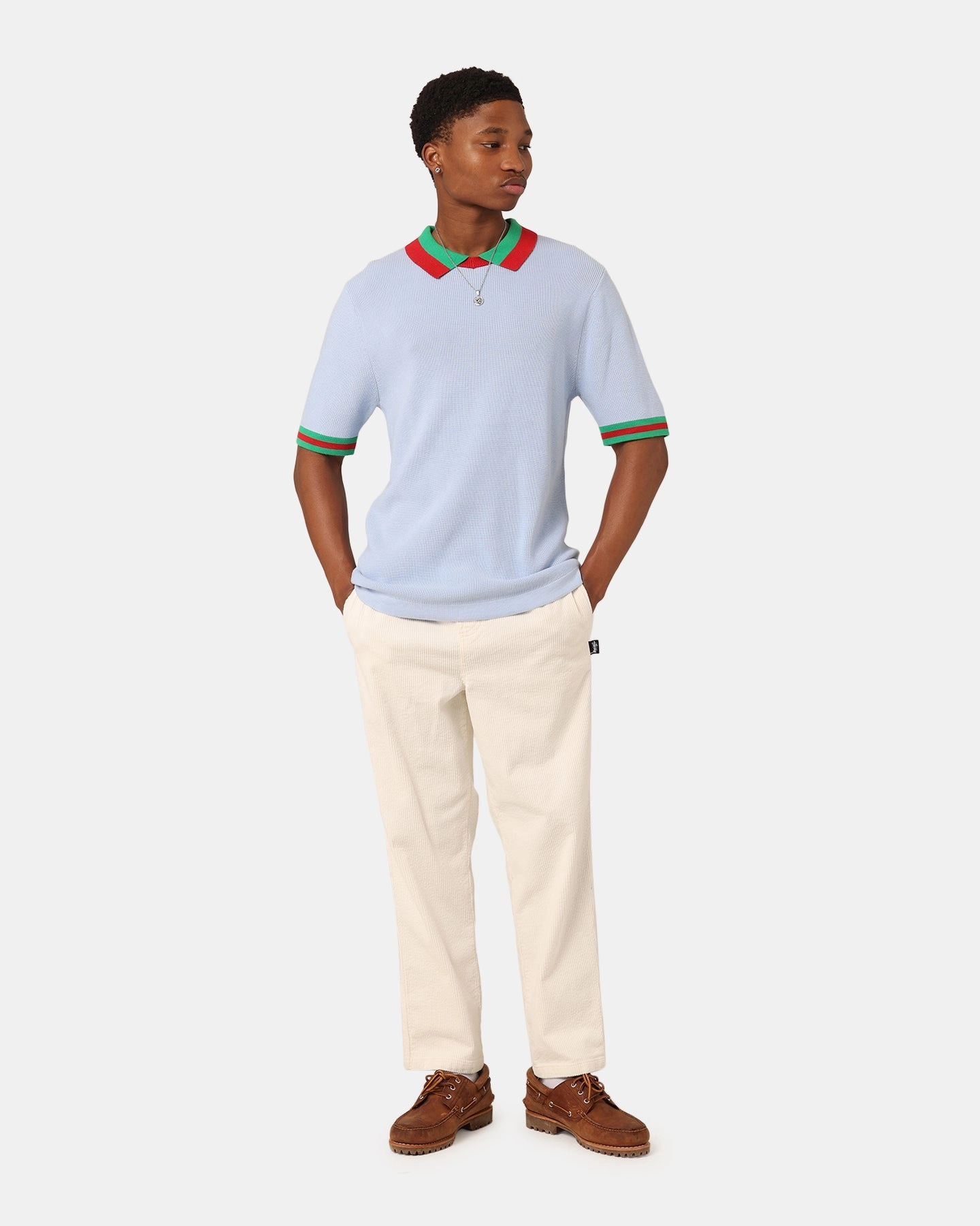 XXIII Kurt Knitted Polo Shirt Blue Minimalist Design