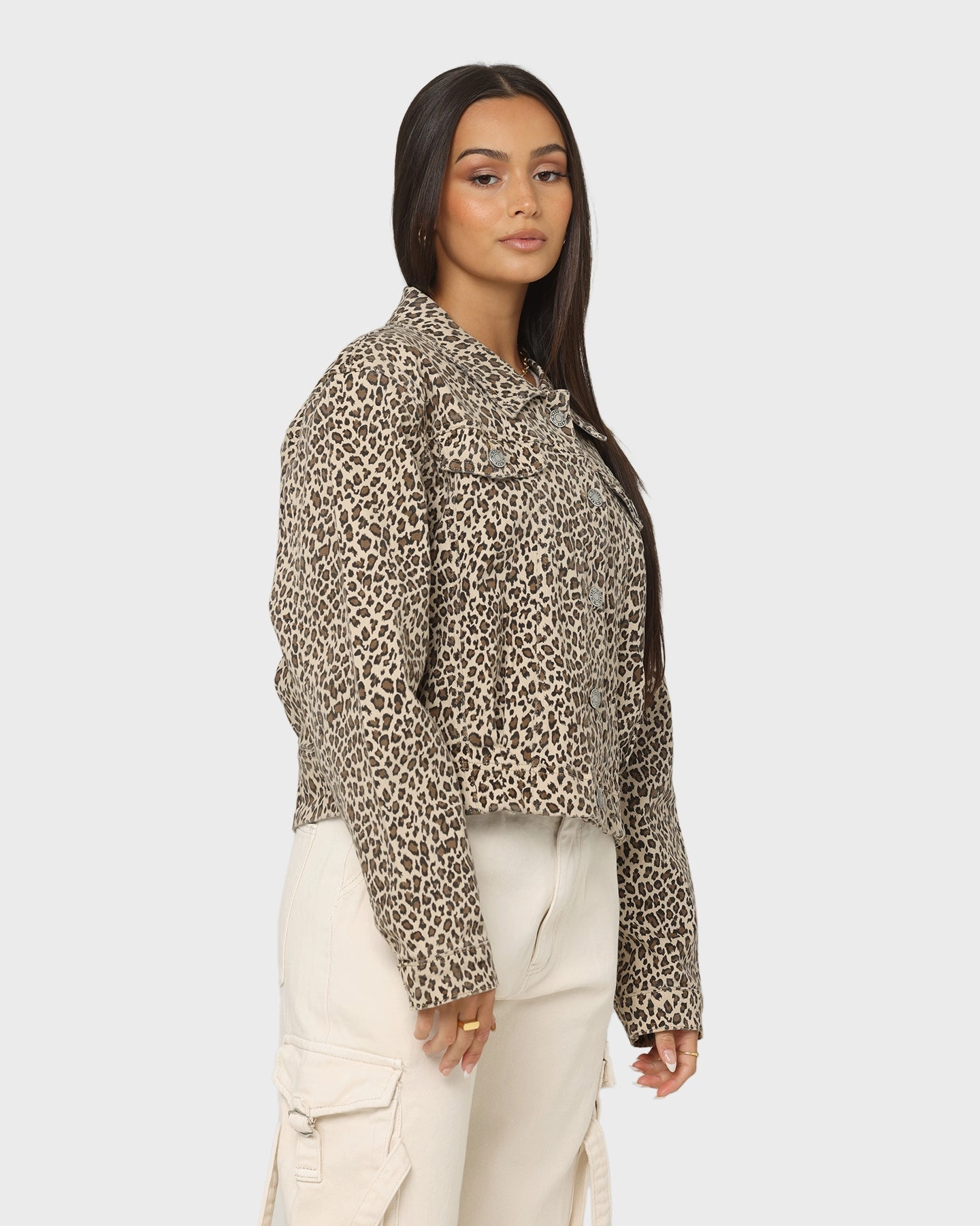 Cool Climate XXIII Labonita Denim Jacket Leopard