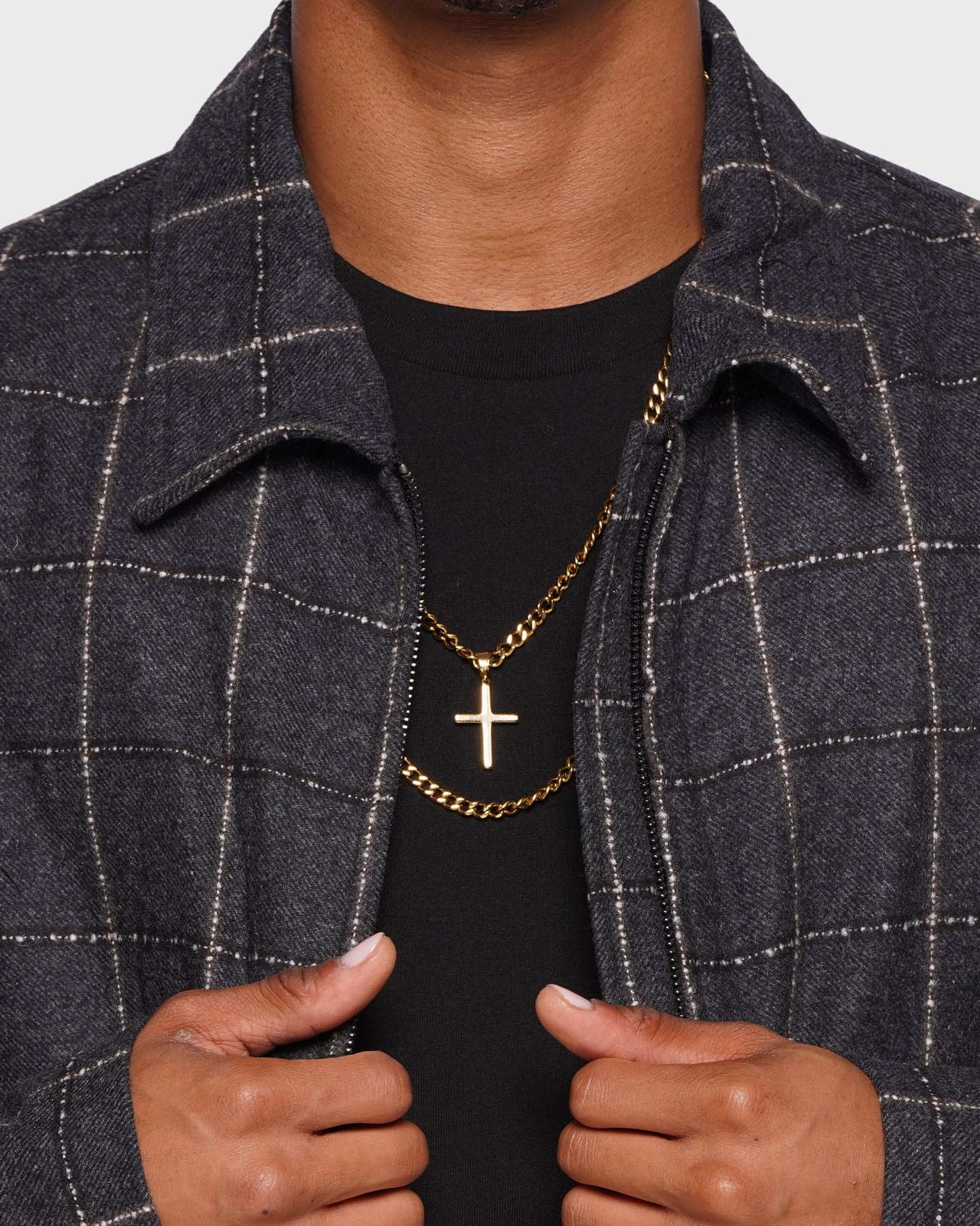 Comfy Layer XXIII Lauritz Check Jacket Navy