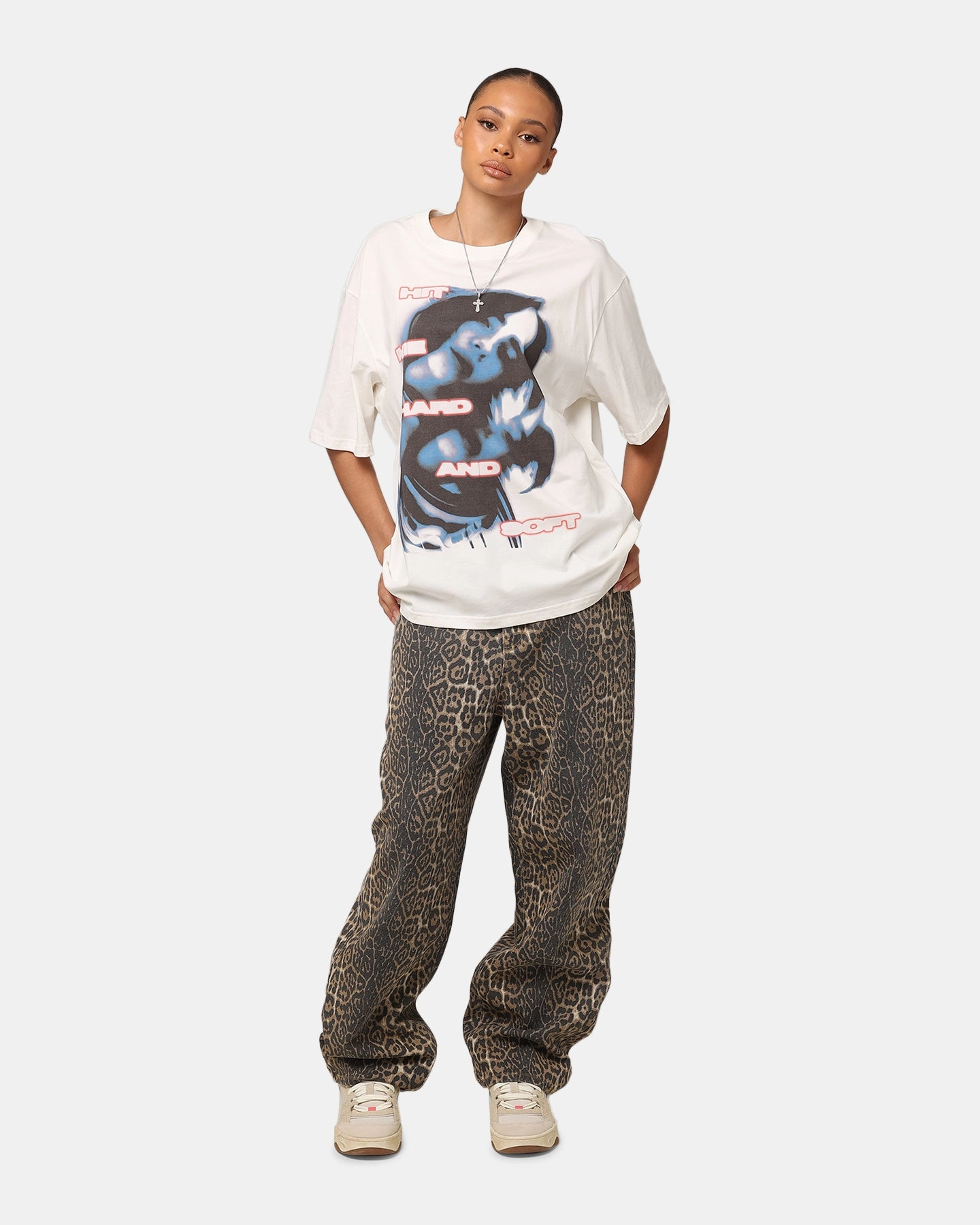 XXIII Leopard Baggy Jeans Leopard Party Look Luxury On The Go