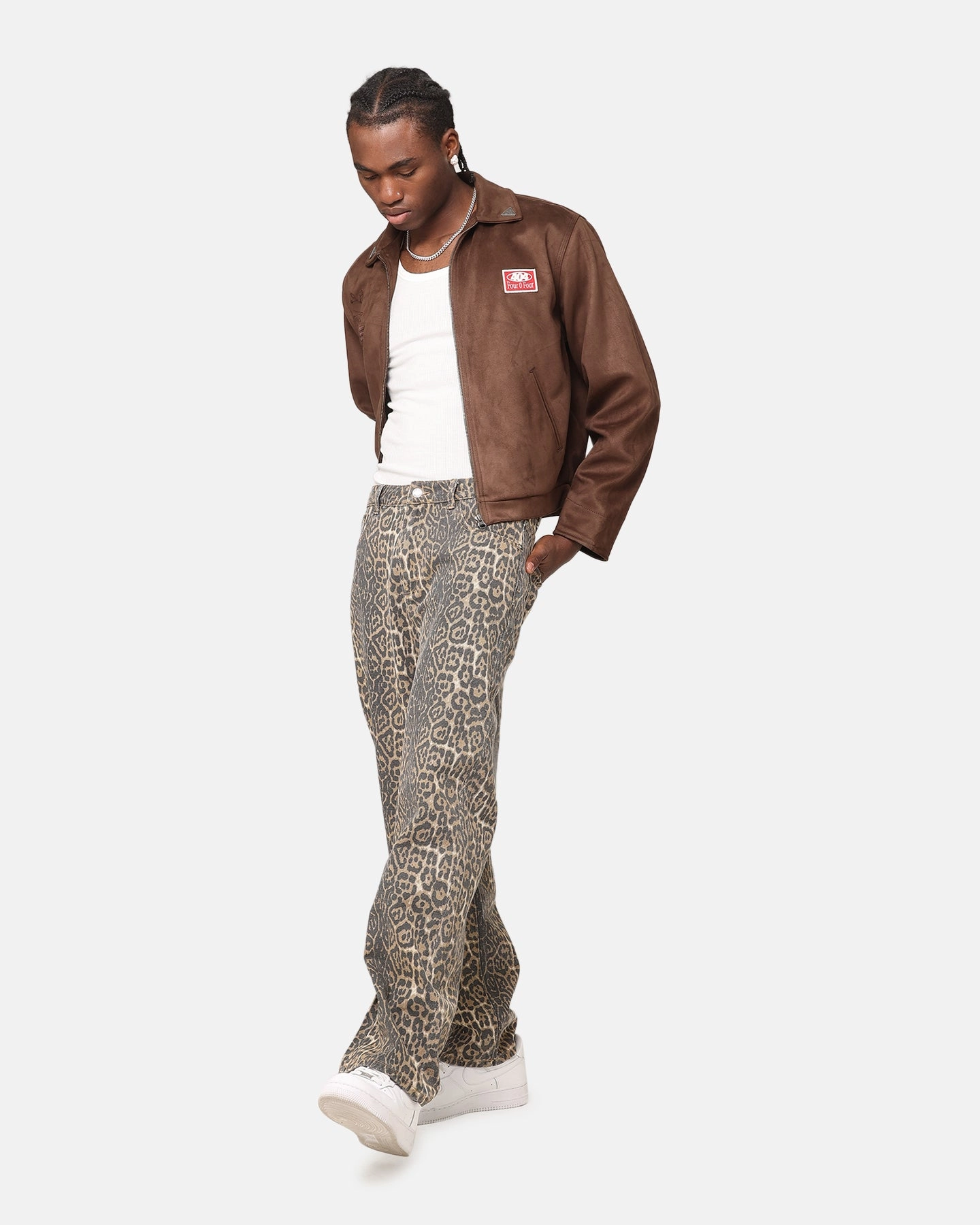 XXIII Leopard Baggy Jeans Leopard Popular Option