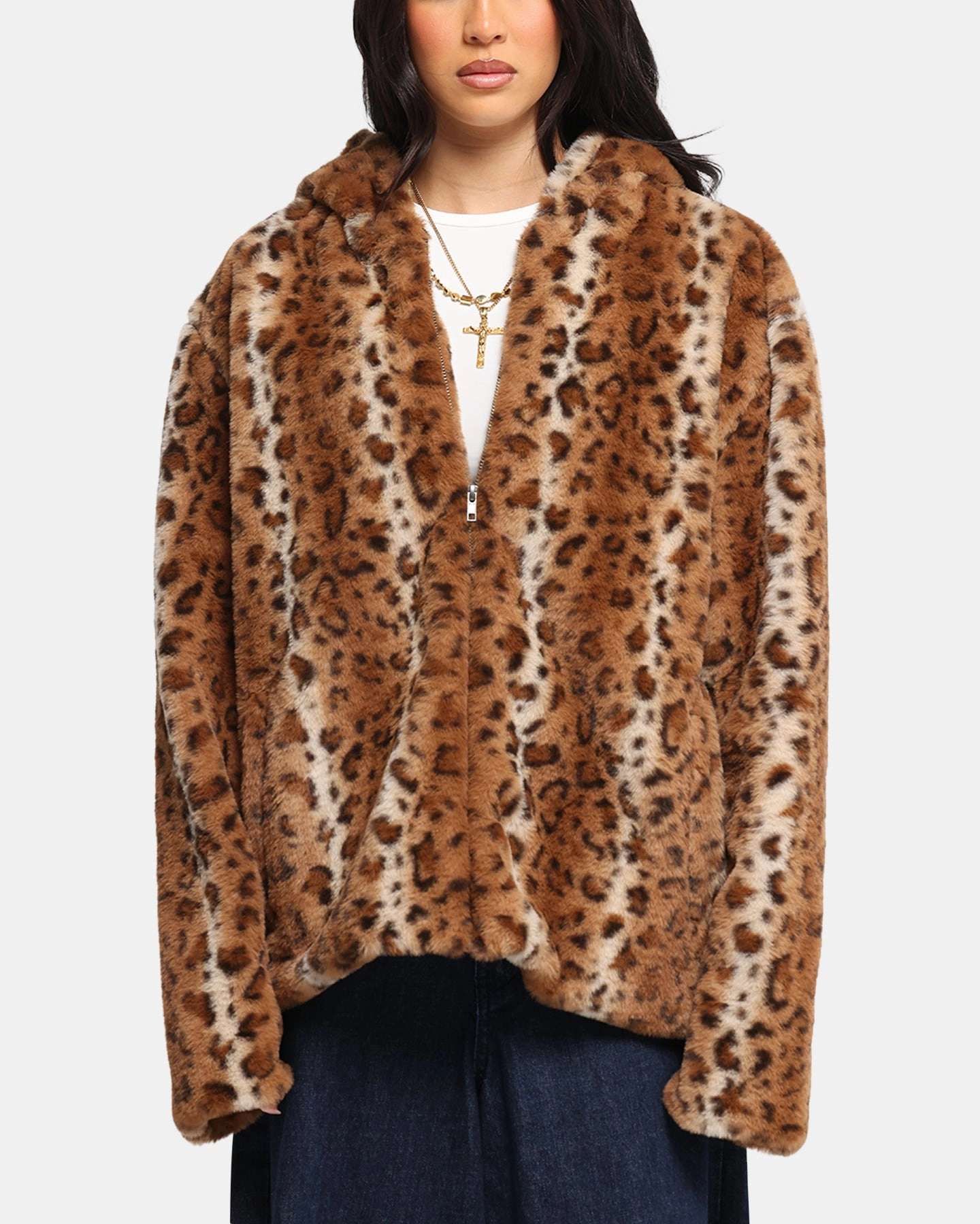 Waterproof Outerwear XXIII Leopard Fur Jacket Leopard
