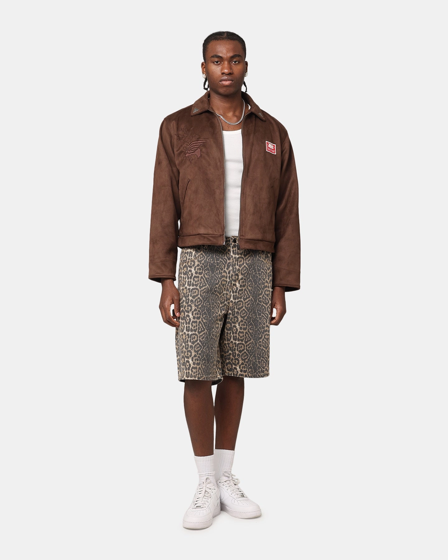 XXIII Leopard Jorts Leopard Multi Panel Cut