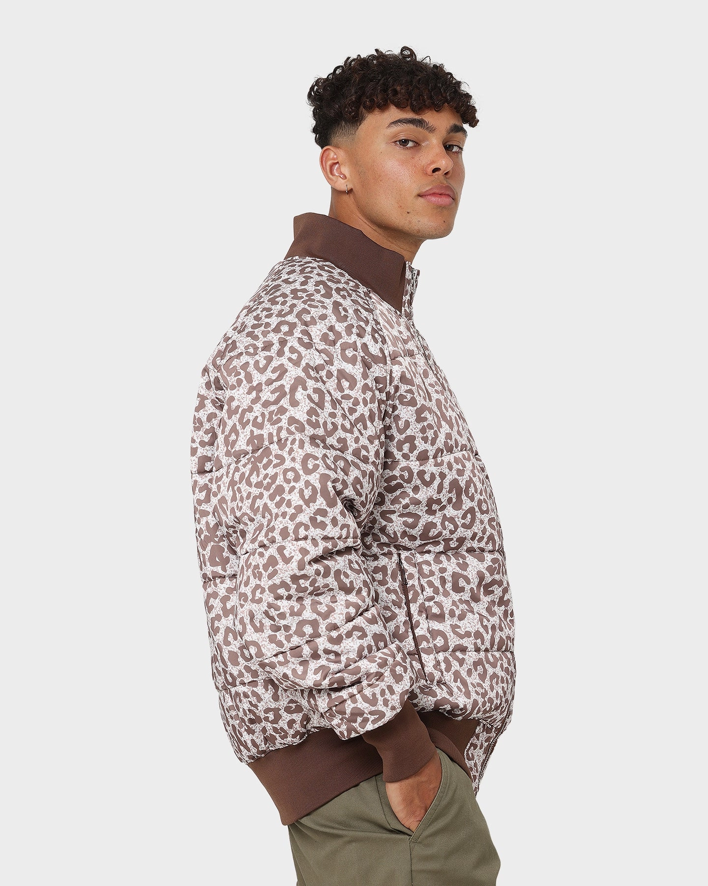 Recover XXIII Leopard Print Puffer Jacket Leopard