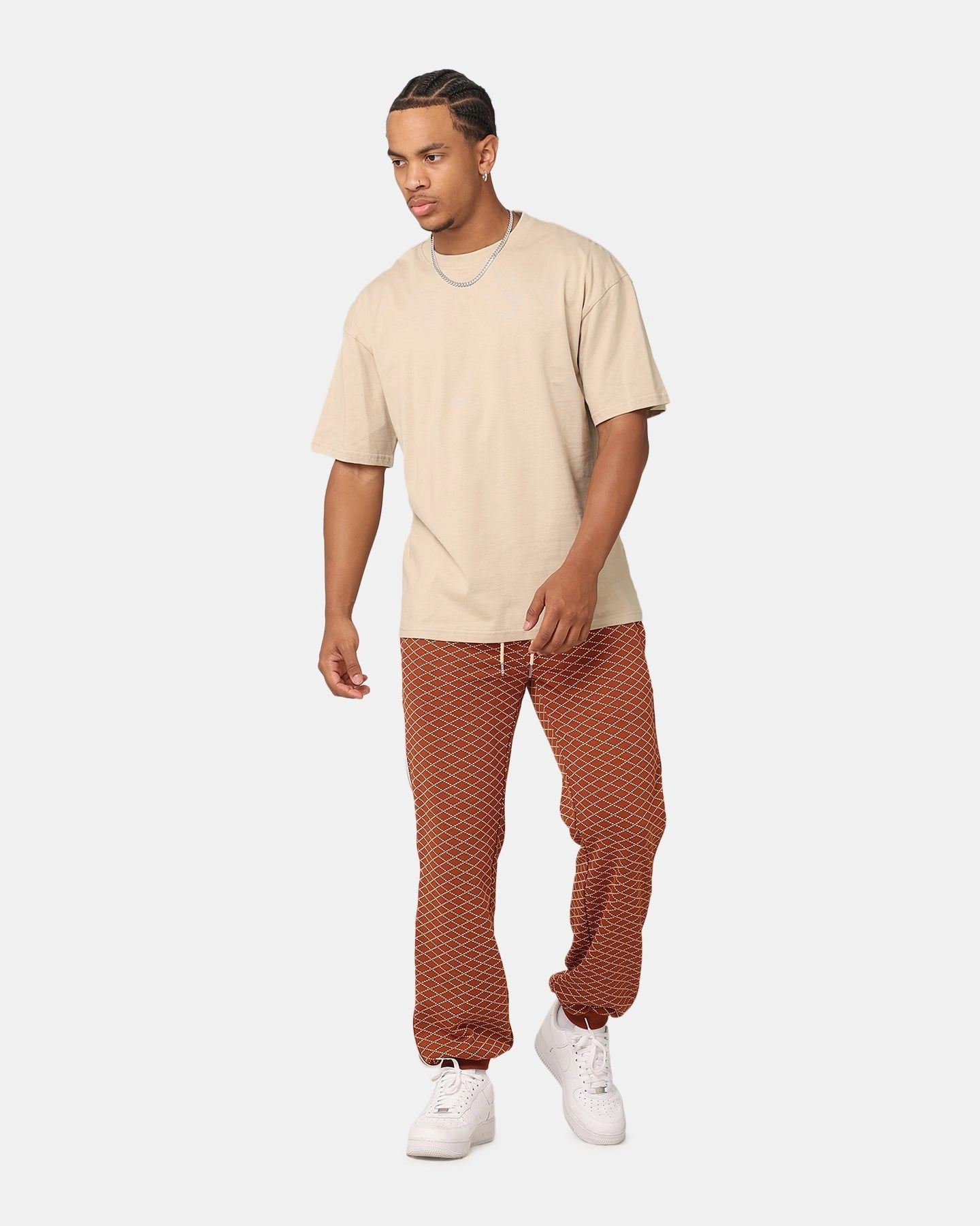 Tear Resistant Design XXIII Luxe Printed Pants Brown