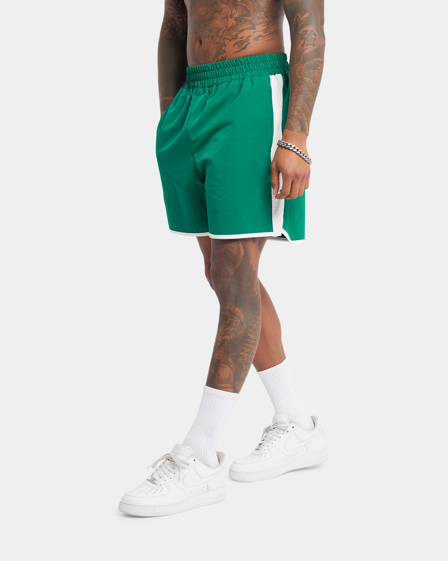 Moisture Wicking Lining Warehouse Work XXIII Maxime Racing Shorts Green/White