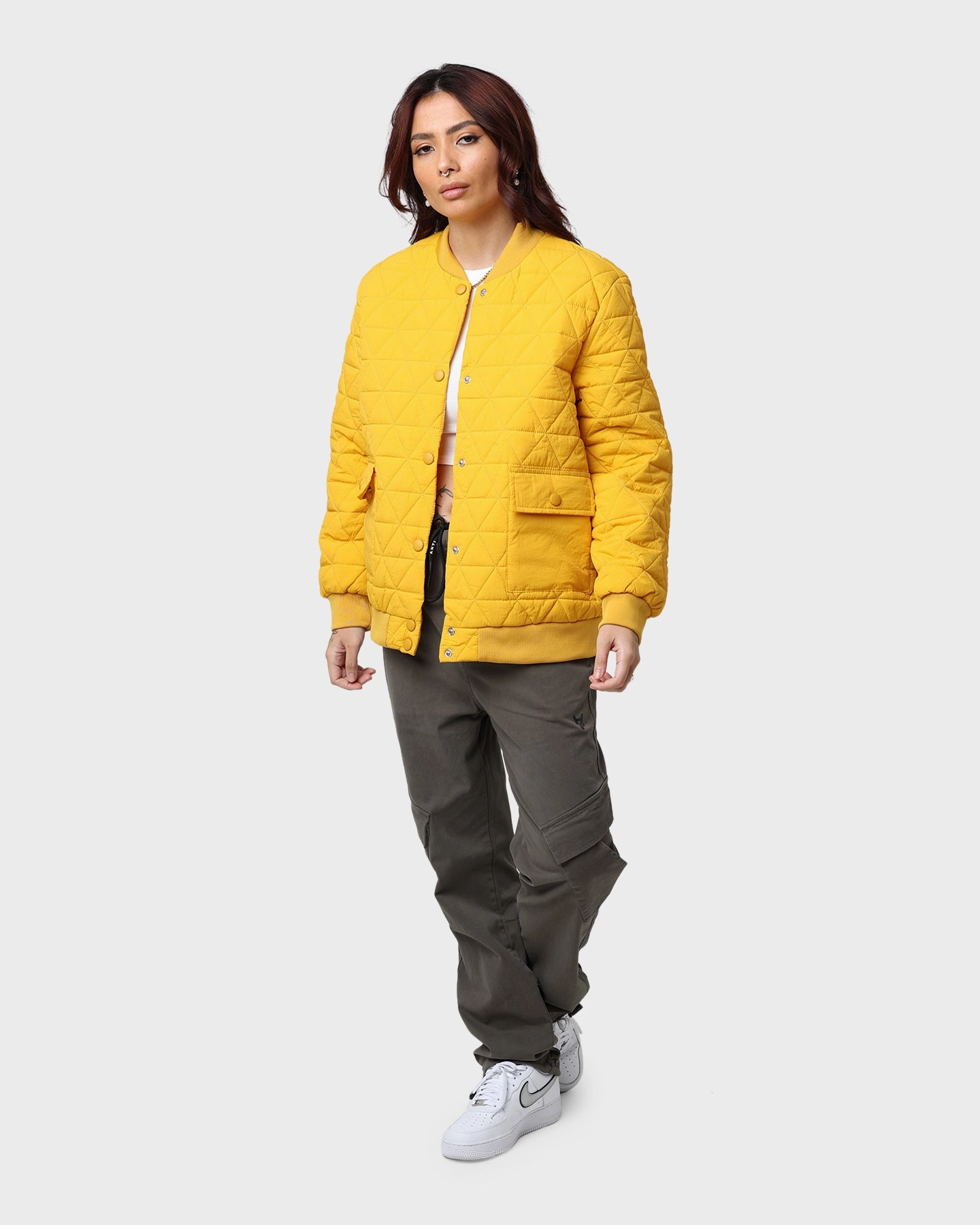 Layering Compatible XXIII Monclova Quilted Jacket Yellow