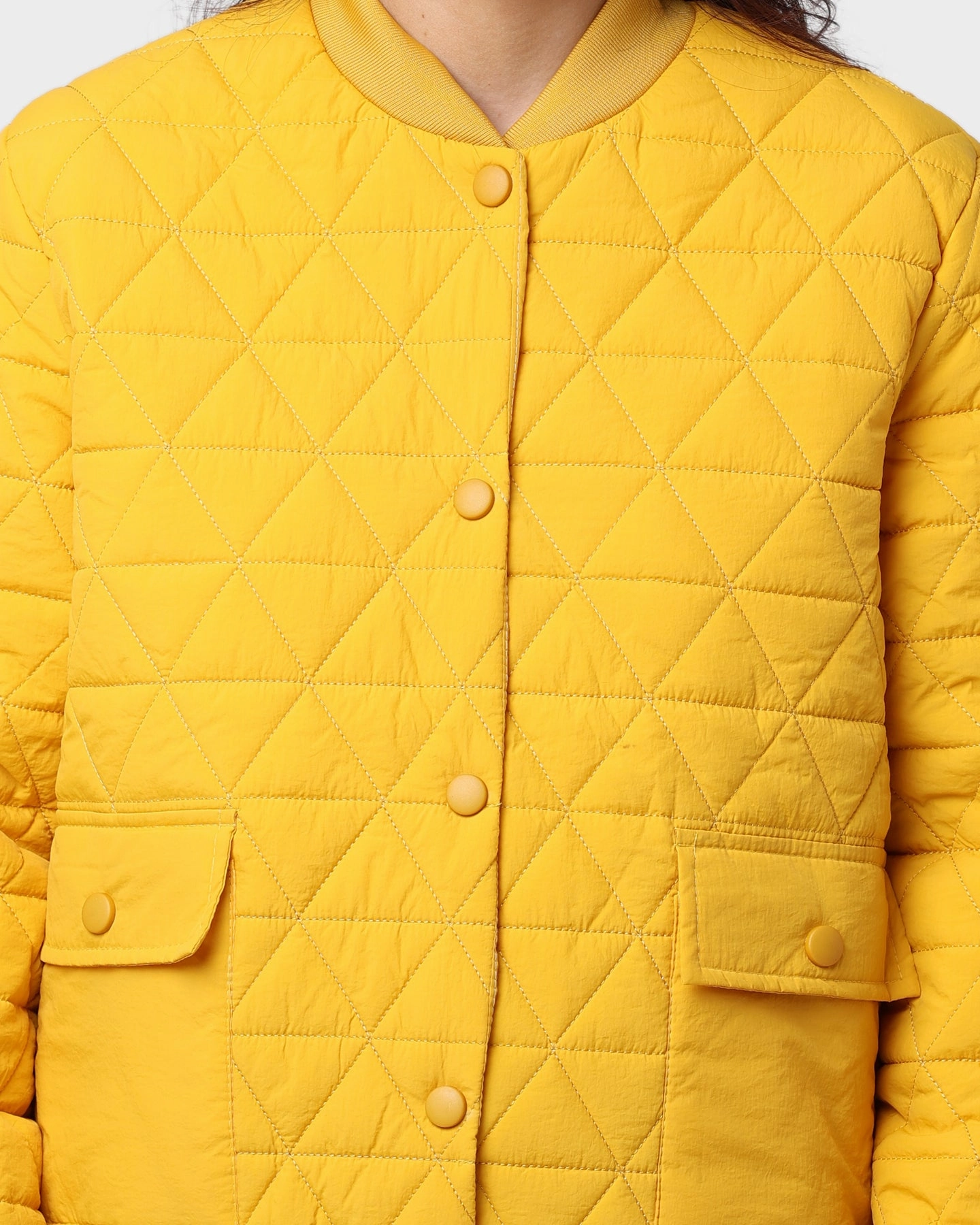Contoured Fit Disrupt XXIII Monclova Quilted Jacket Yellow