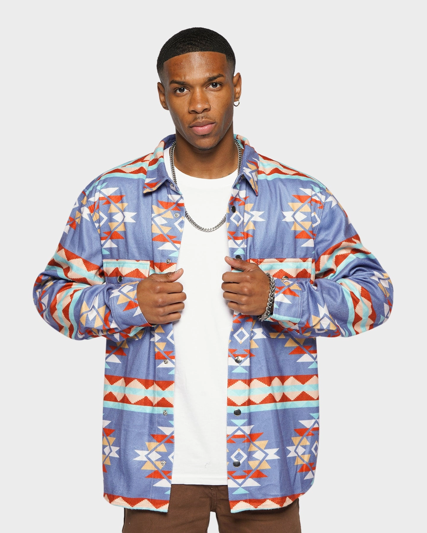XXIII Navajo Shacket Multi Packable Layer coastal