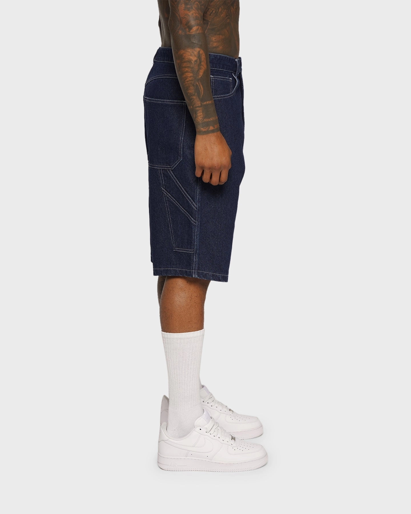 XXIII Newry Baggy Carpenter Shorts Blue Easy Comfort Fit nylon blend