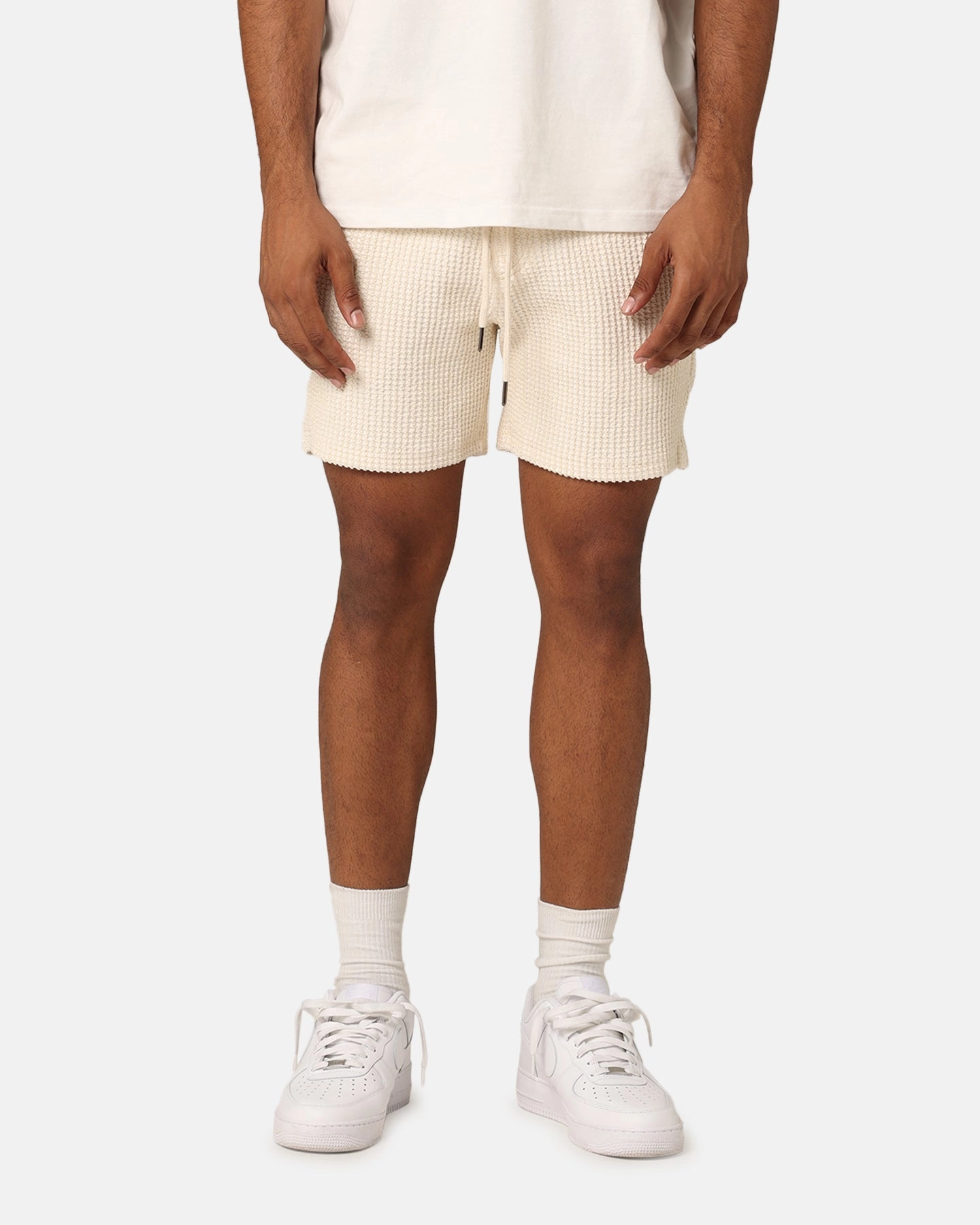 Sporty Casual XXIII Ozzy Waffle Shorts Cream