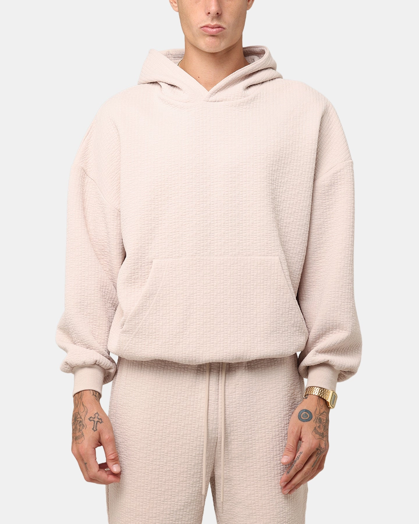 XXIII Pebble Textured Hoodie Stone EcoFriendly Dye suitable for drivers