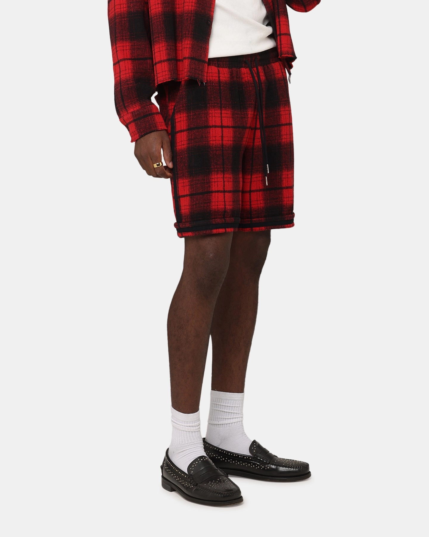 XXIII Plaid Ball Shorts Red Birthday gift Lightweight Material