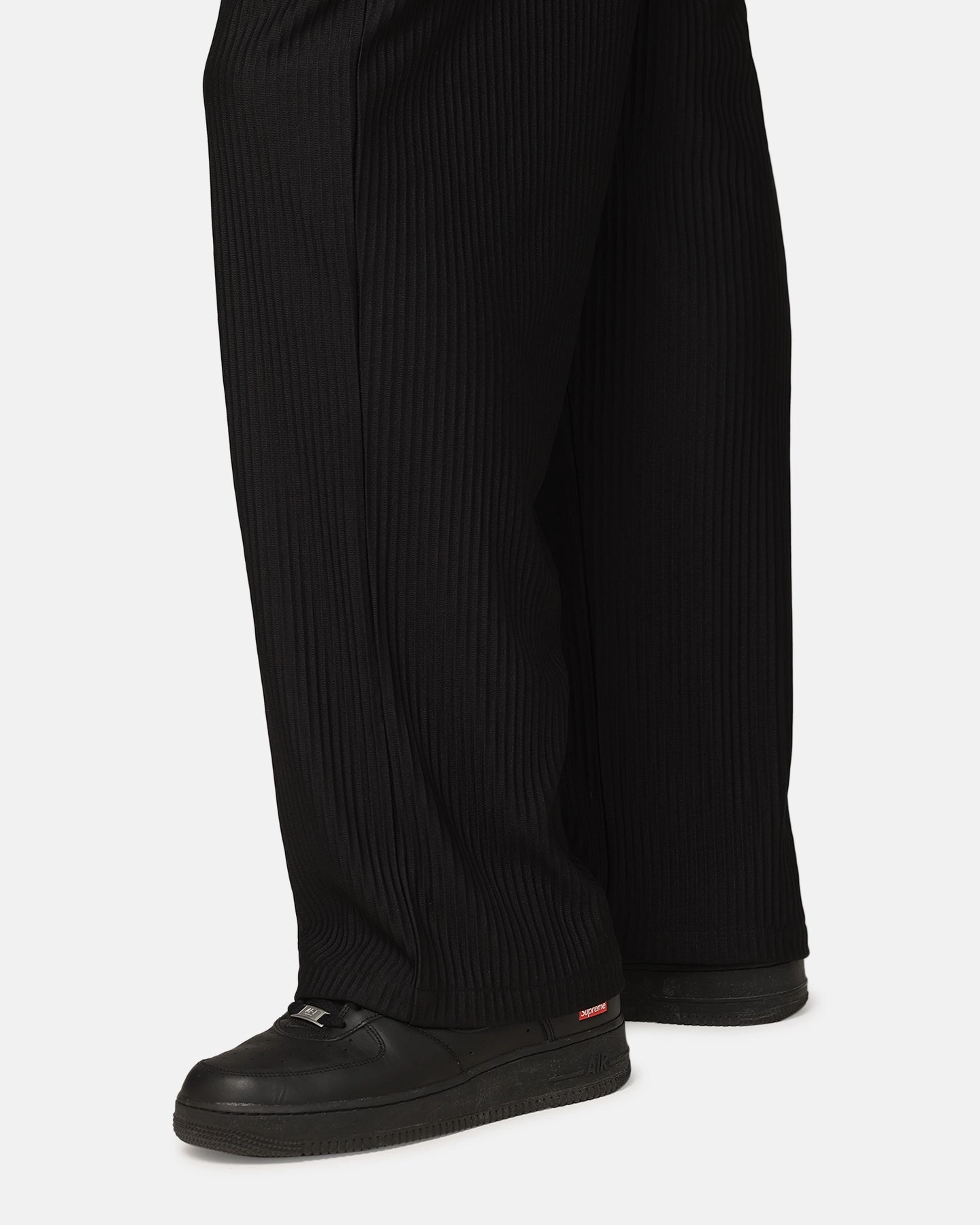 XXIII Pleated Pants Black Blackout fabric Tagless Labeling