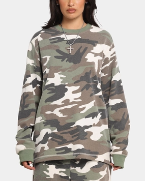Casual Comfort Fit XXIII Printed Thermal Long Sleeve T-Shirt Camo