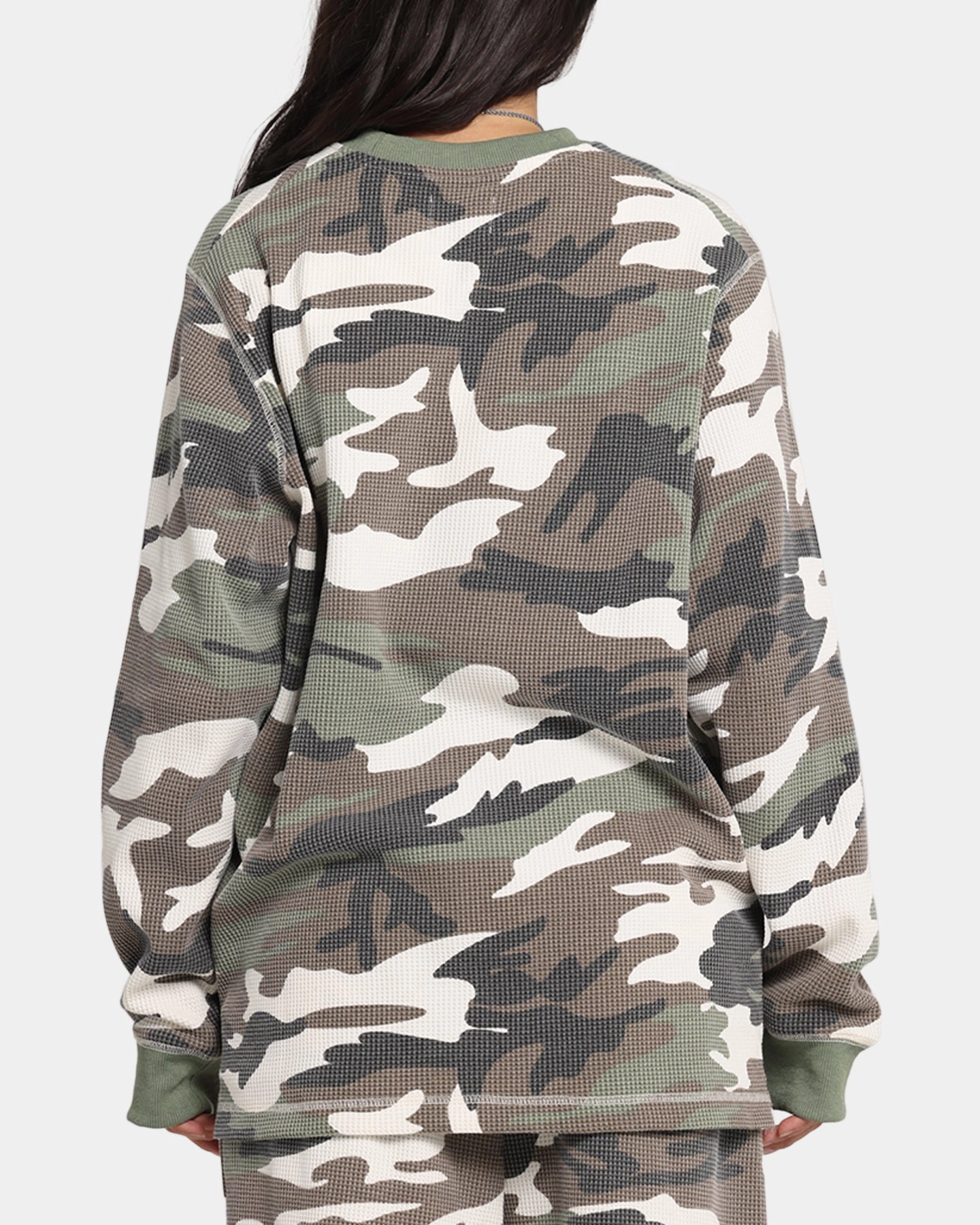 Men's Vintage Style XXIII Printed Thermal Long Sleeve T-Shirt Camo