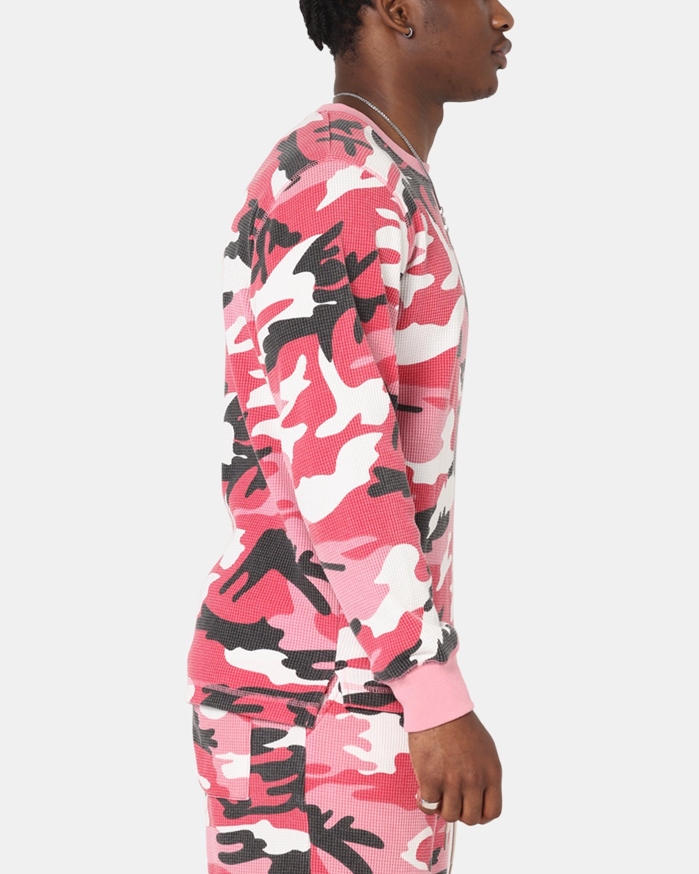 Cozy And Warm XXIII Printed Thermal Long Sleeve T-Shirt Pink Camo