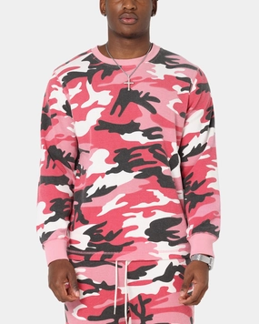 Lightweight Shirt Casual Chic Look XXIII Printed Thermal Long Sleeve T-Shirt Pink Camo