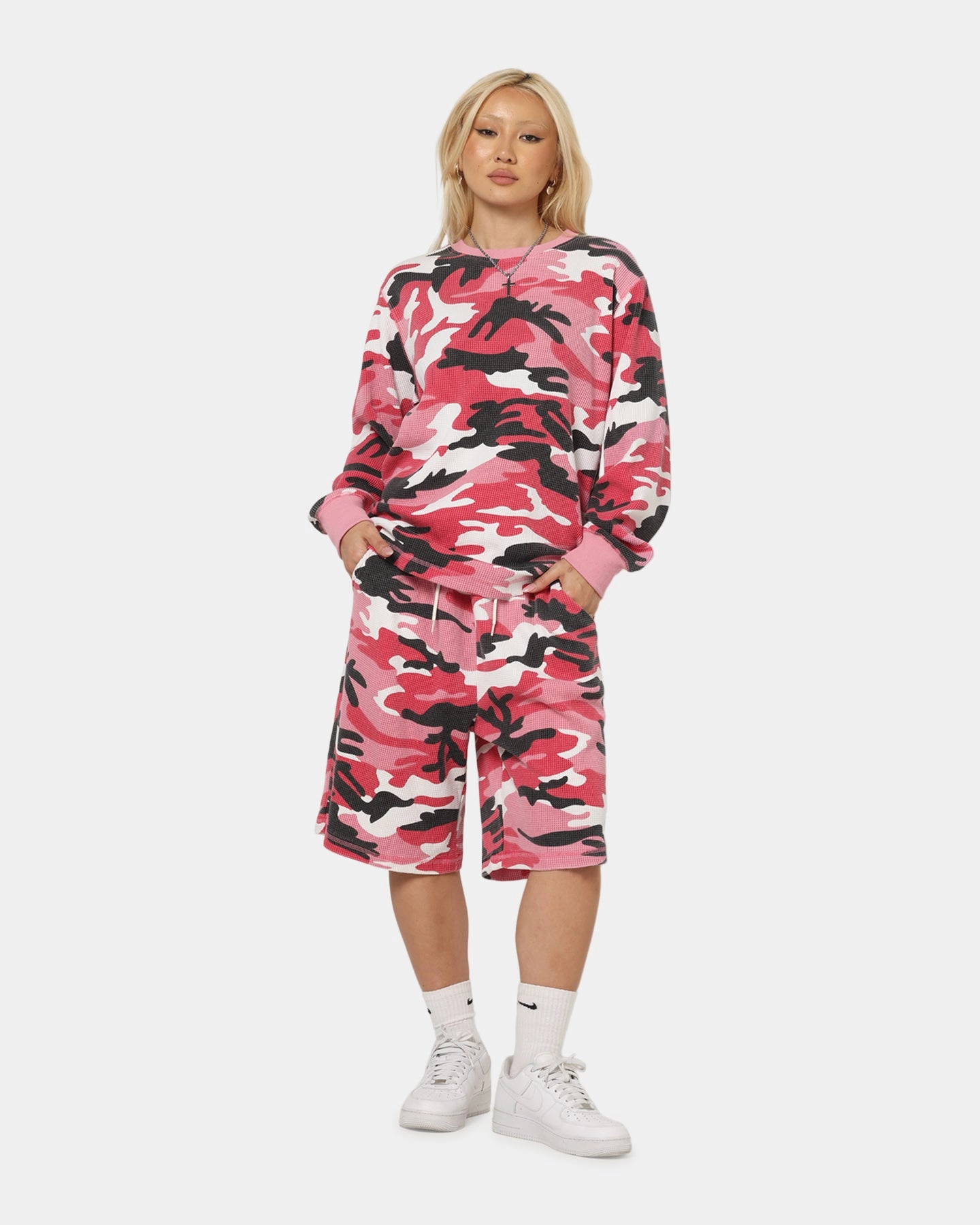 Gym apparel XXIII Printed Thermal Shorts Pink Camo