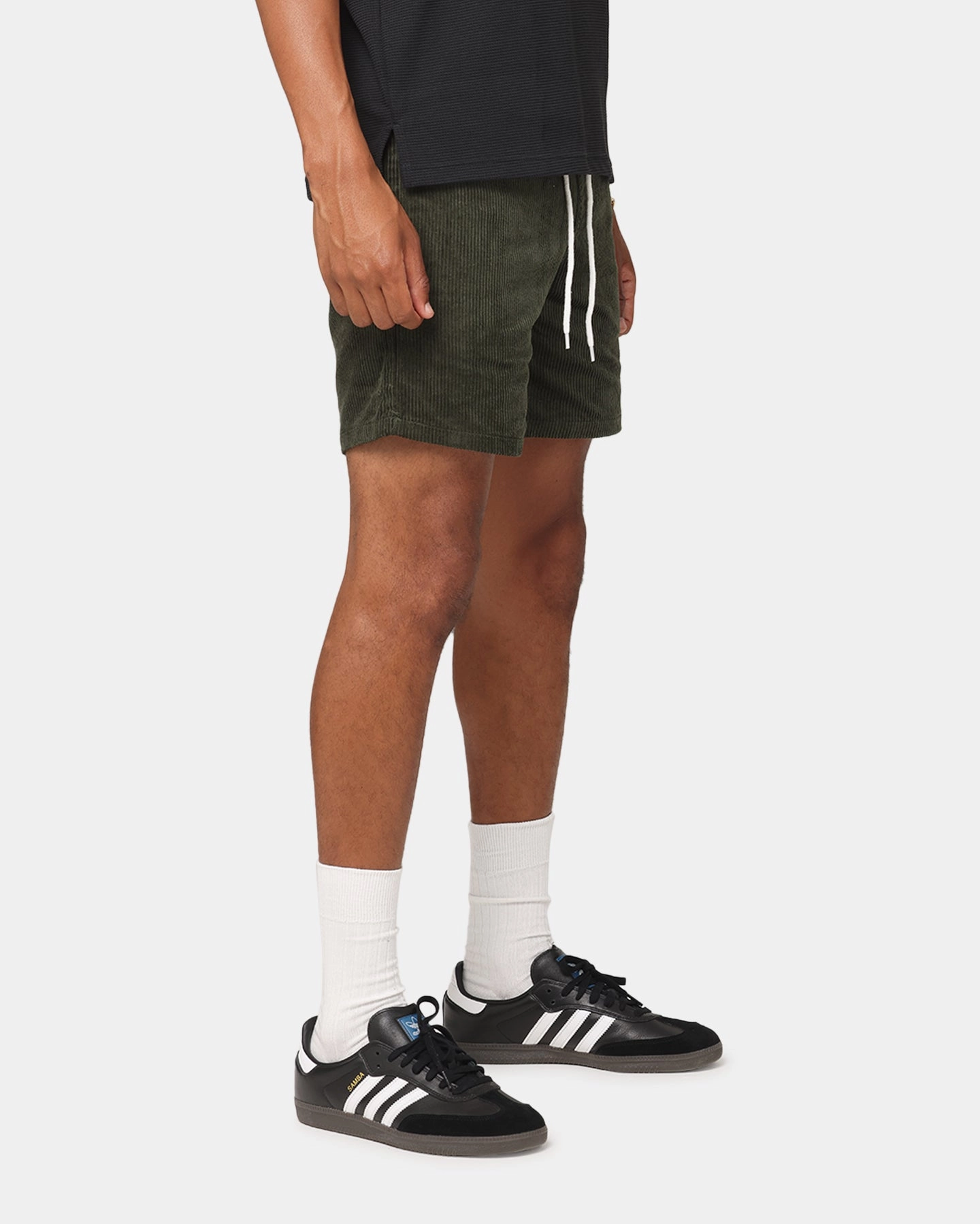 housewarming gift raincoat XXIII Riven Corduroy Shorts Dark Green