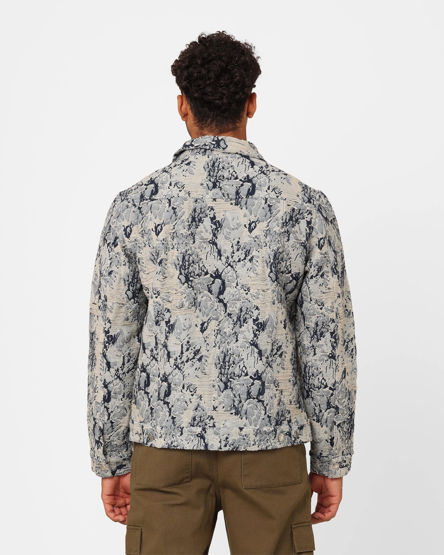 belt XXIII Rosa Jacquard Jacket Blue