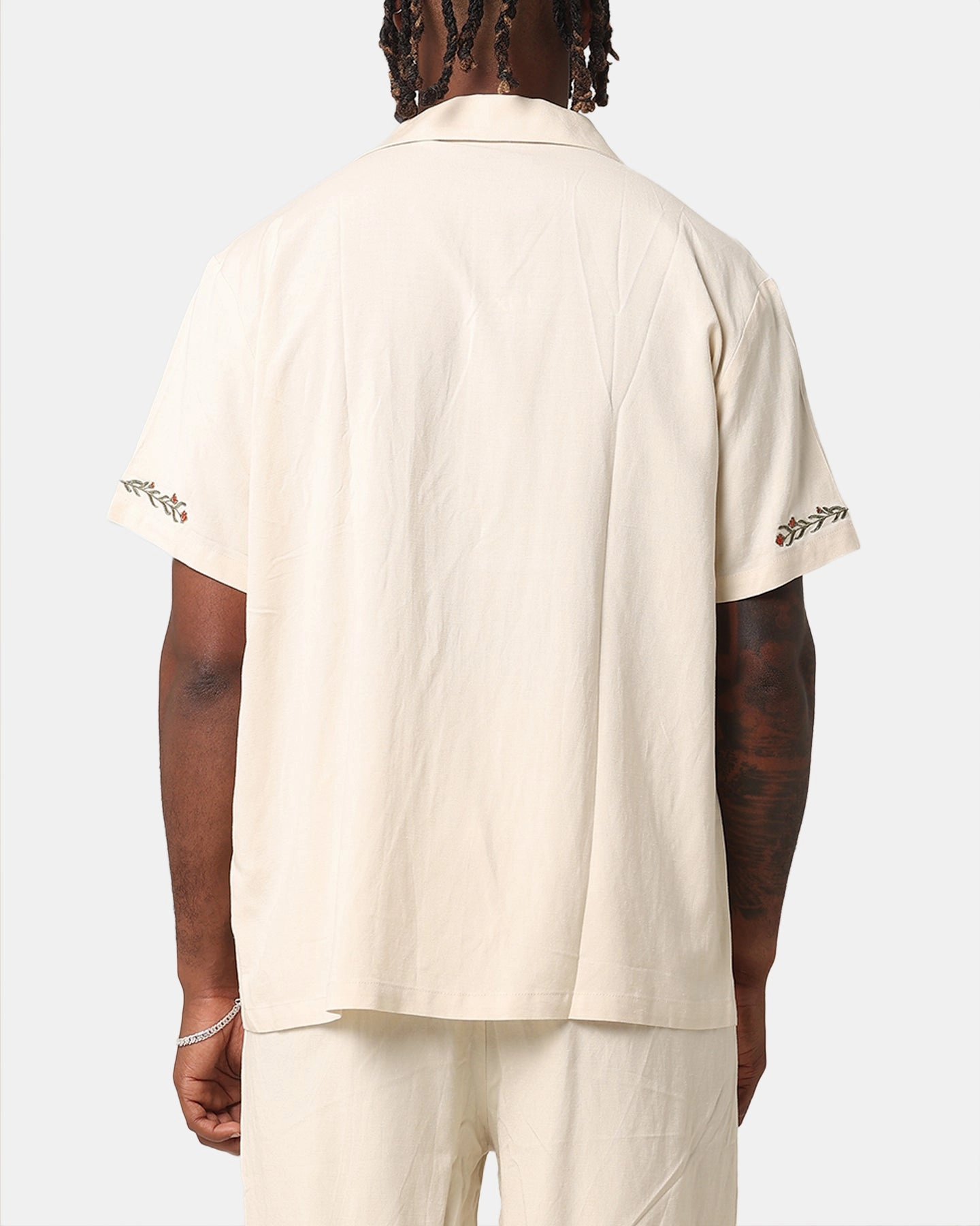 Sophisticated Look Soft Material XXIII Serene Linen Button Up Shirt Off White