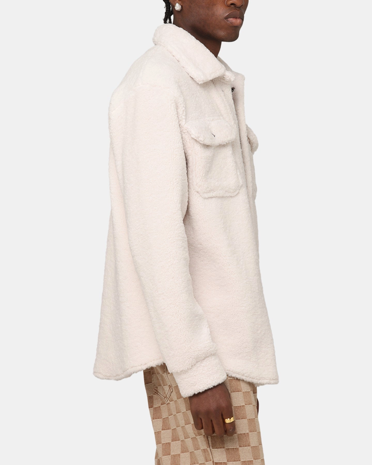 Time XXIII Shearling Fur Jacket Cream