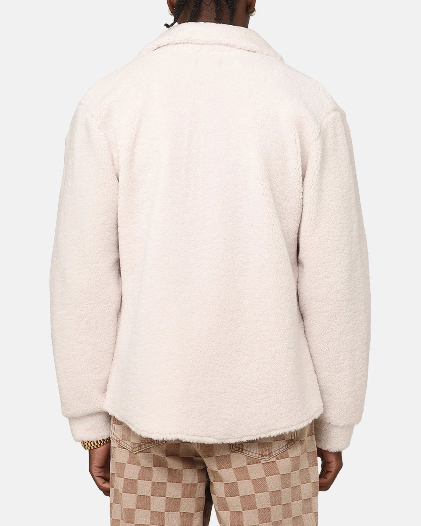 XXIII Shearling Fur Jacket Cream Non Irritating Seams Daily Use