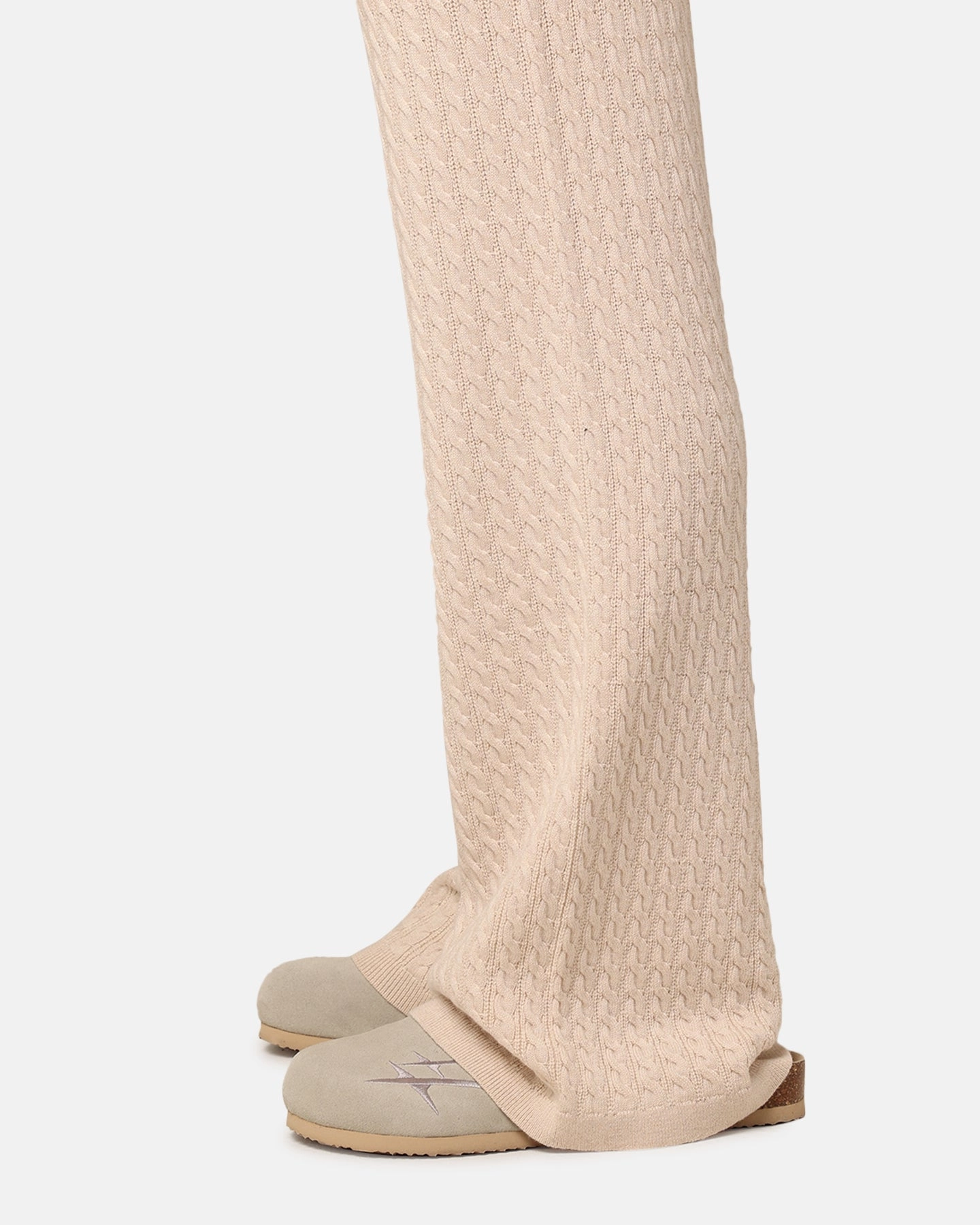 Travel-Ready XXIII Slouch Wide Leg Knit Pants Cream