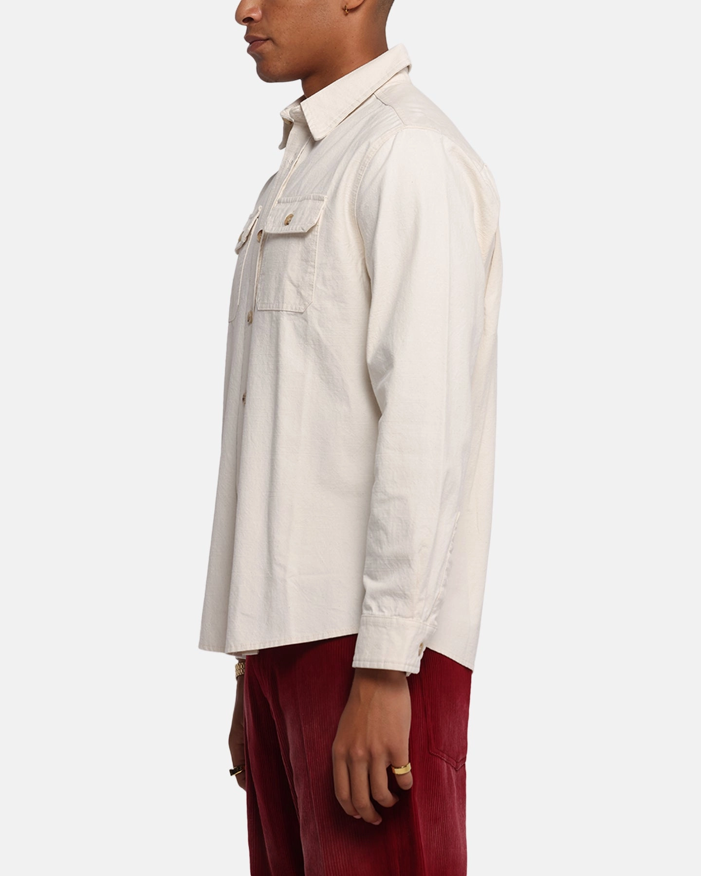 Stretch Material XXIII Slub Overshirt Natural