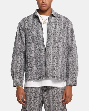 XXIII Snake Skin Jacket Black Snake Print Endorse