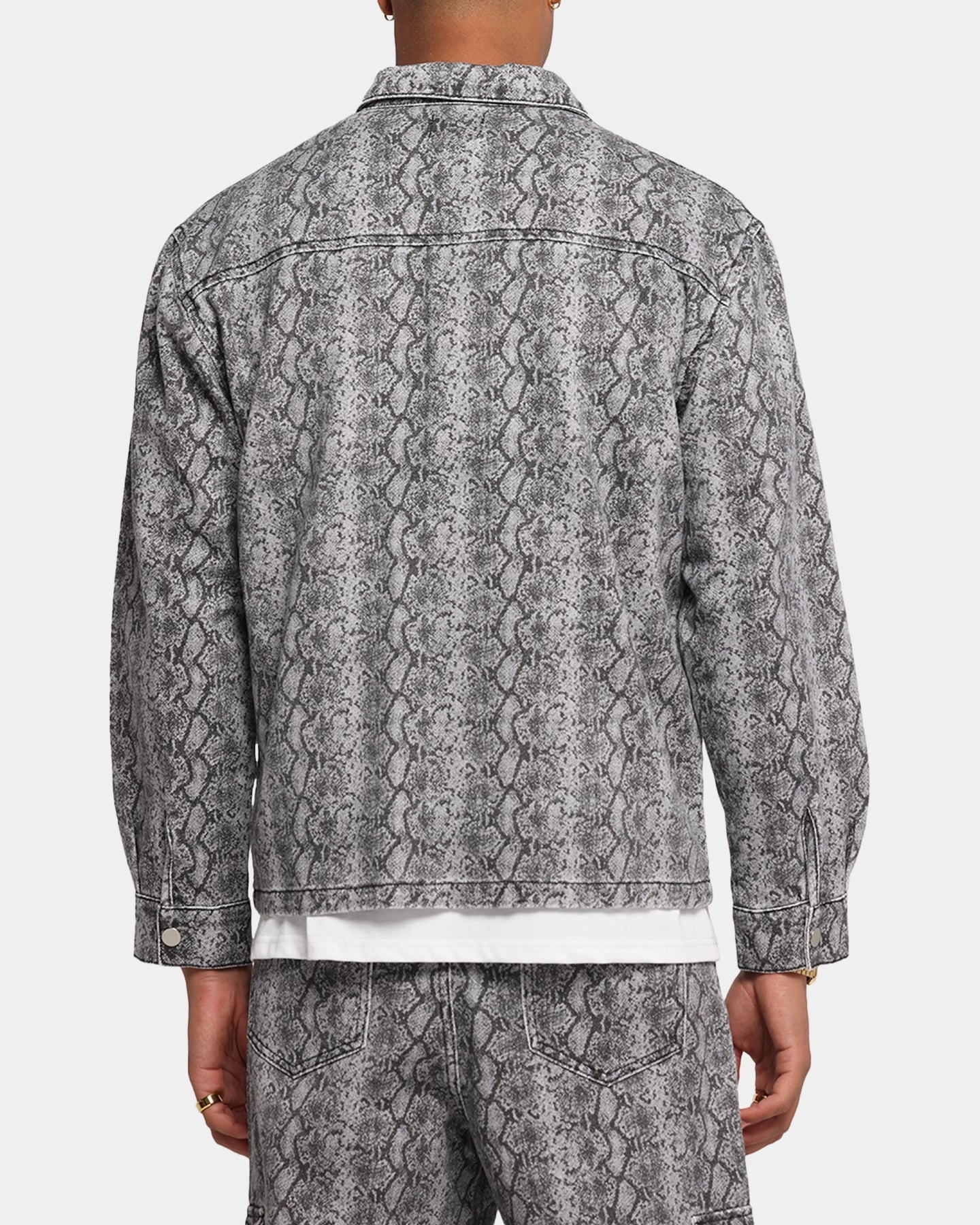 XXIII Snake Skin Jacket Black Snake Print Inventory