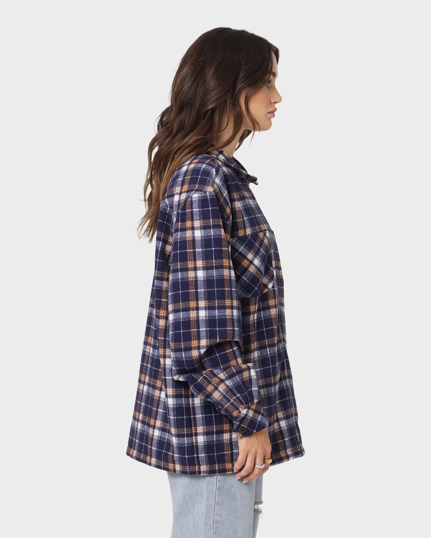 Odor Resistant Treatment Seam Sealed Construction XXIII Soren Plaid Bomber Jacket Blue
