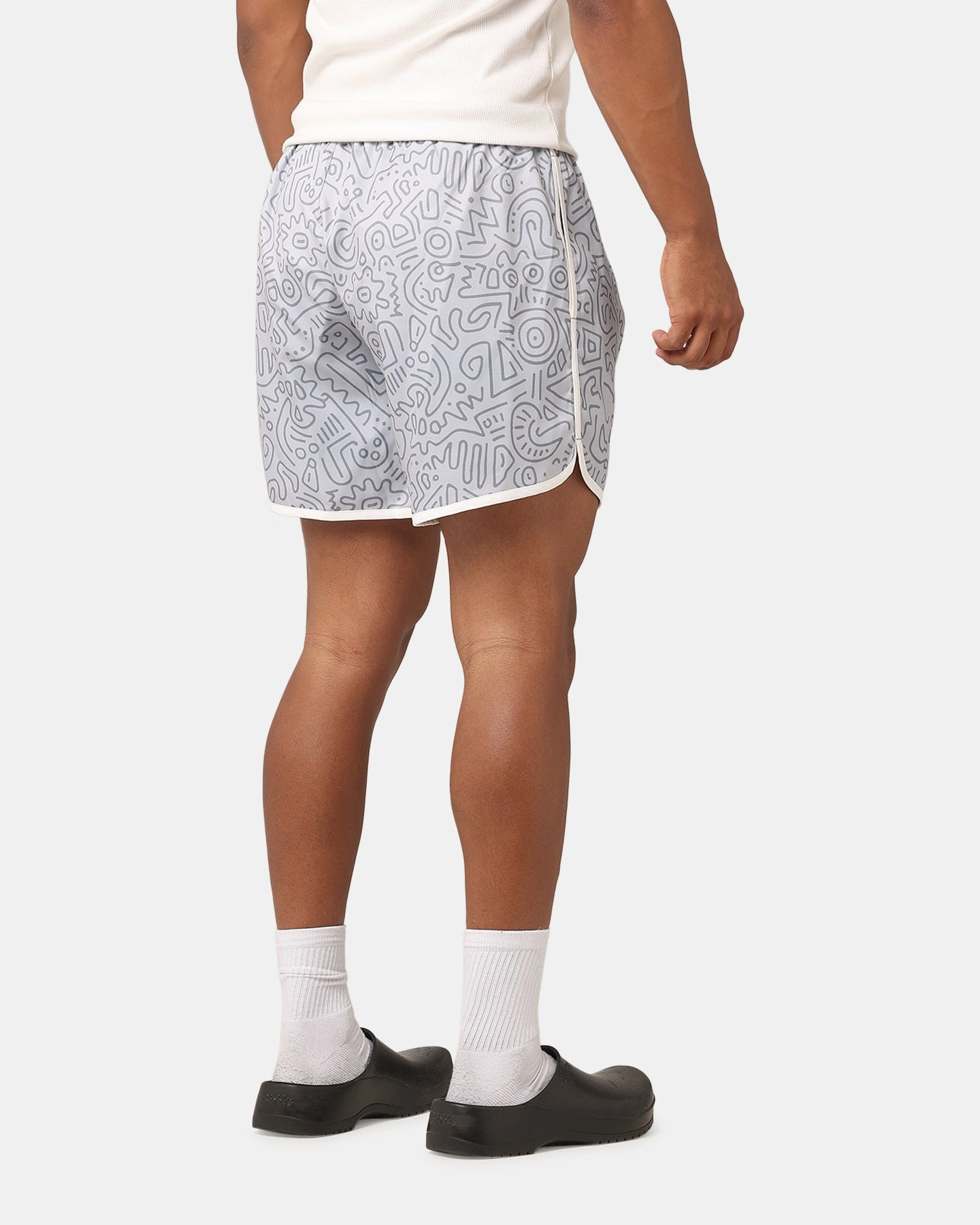 XXIII Squiggle Swim Shorts Grey Perfect Comfort