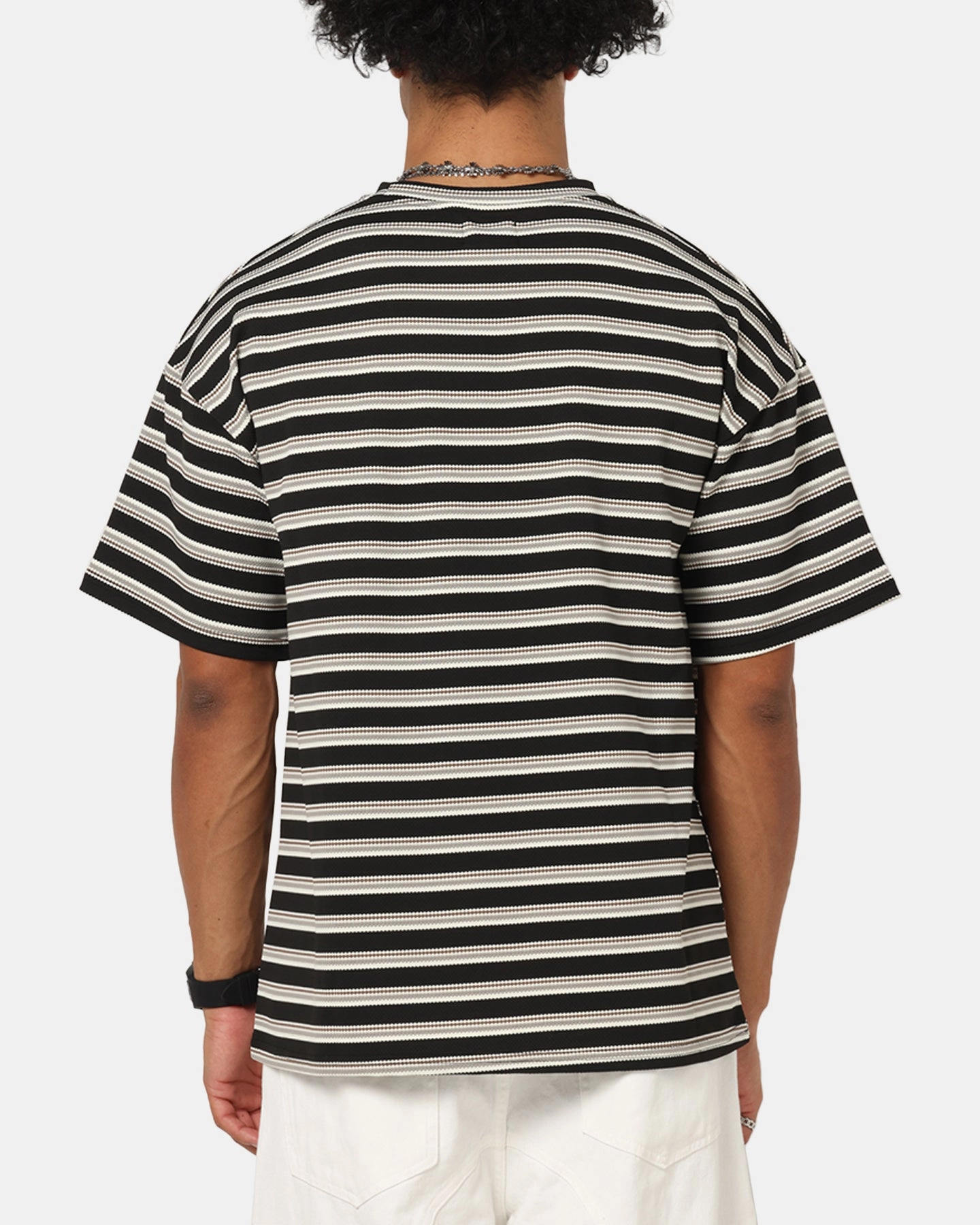 XXIII Standard Stripe T-Shirt Black/Grey Soft and Cozy