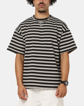 Relaxed Comfort Wear Casual Essential Wear XXIII Standard Stripe T-Shirt Black/Grey