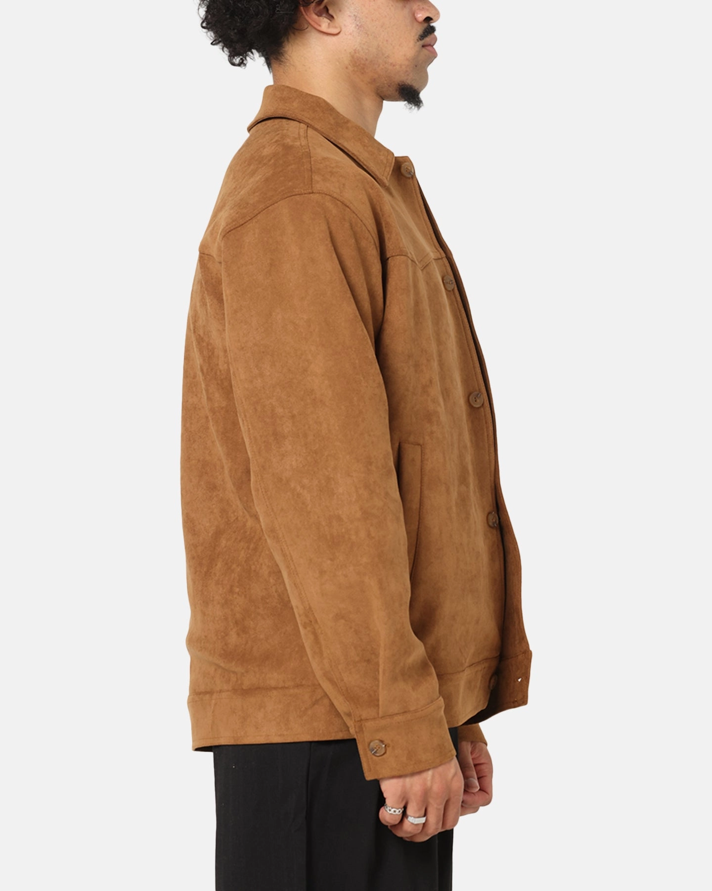 color fast Three Layer Laminate XXIII Suede Jacket Brown
