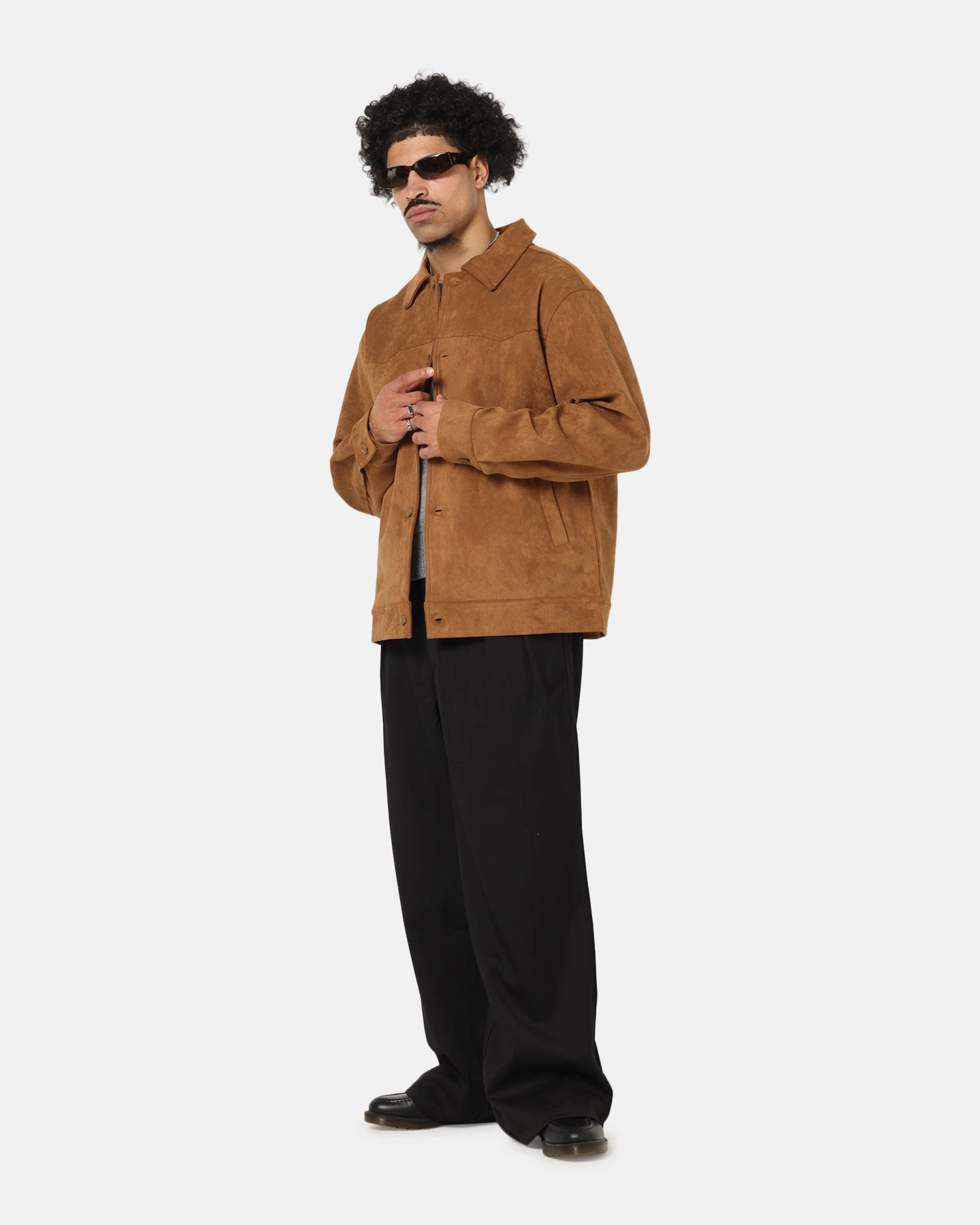 NonRestrictive Armholes XXIII Suede Jacket Brown
