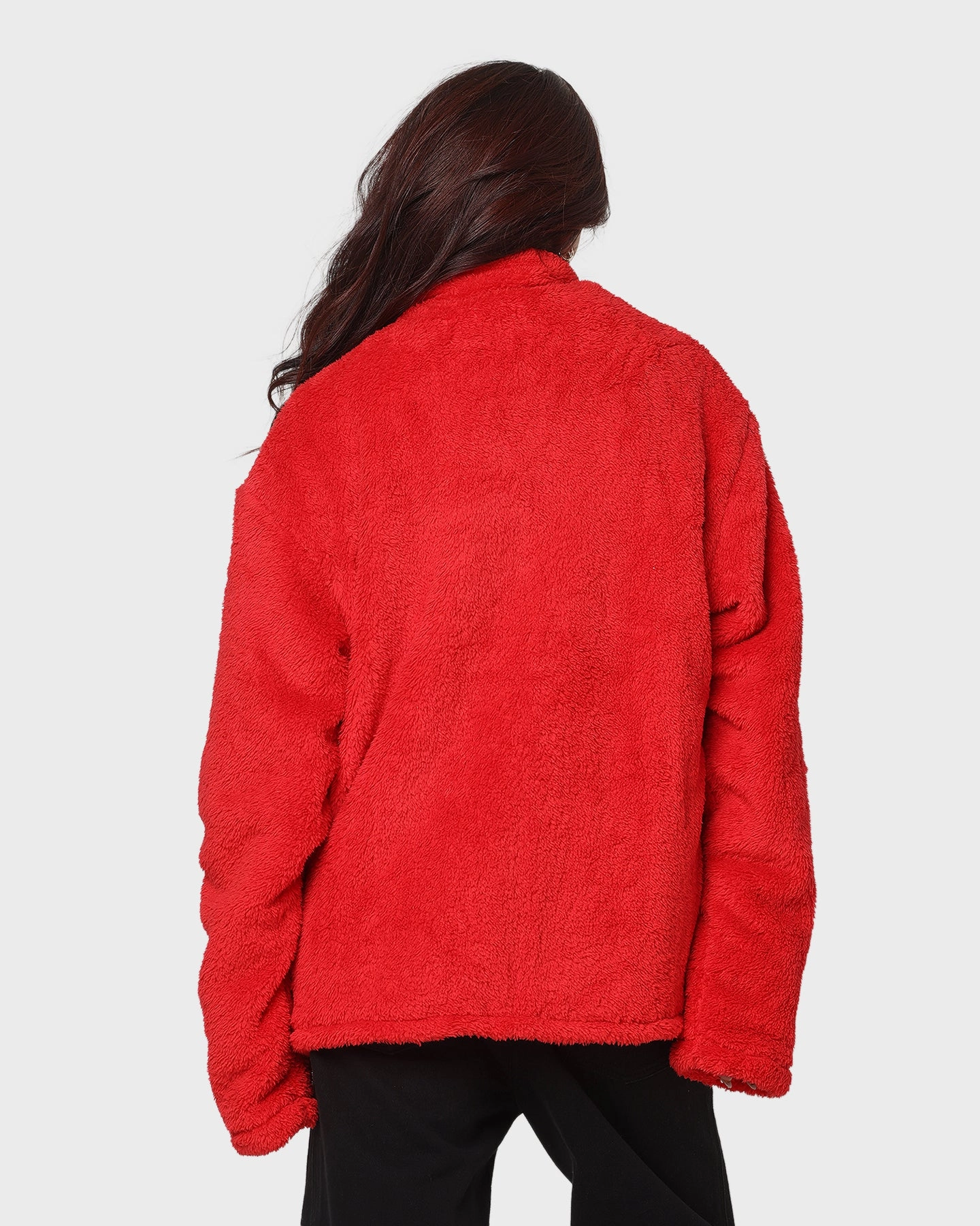 XXIII Talha Red Fur Jacket Red skier