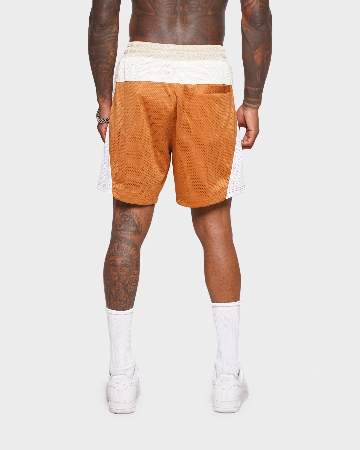 Durable Stitching Stylish Outfit XXIII Thomas Colour Block Shorts Brown/Beige