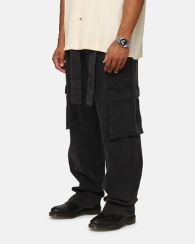 Casual Edge Compact Pack XXIII Tie Up Cargo Pants Washed Black