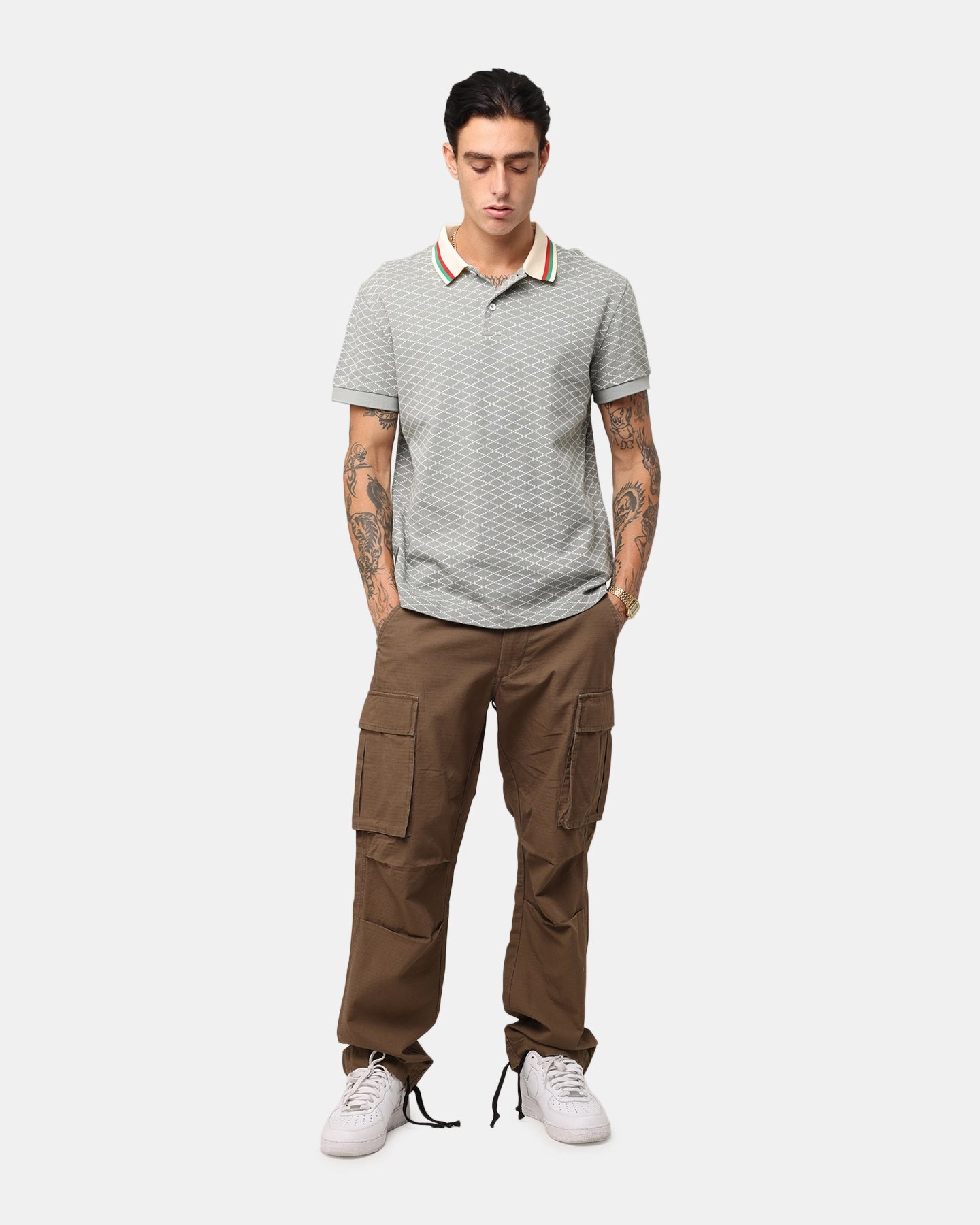 Stylish Layers High-rise waist XXIII Torrent Cargo Pant Washed Brown