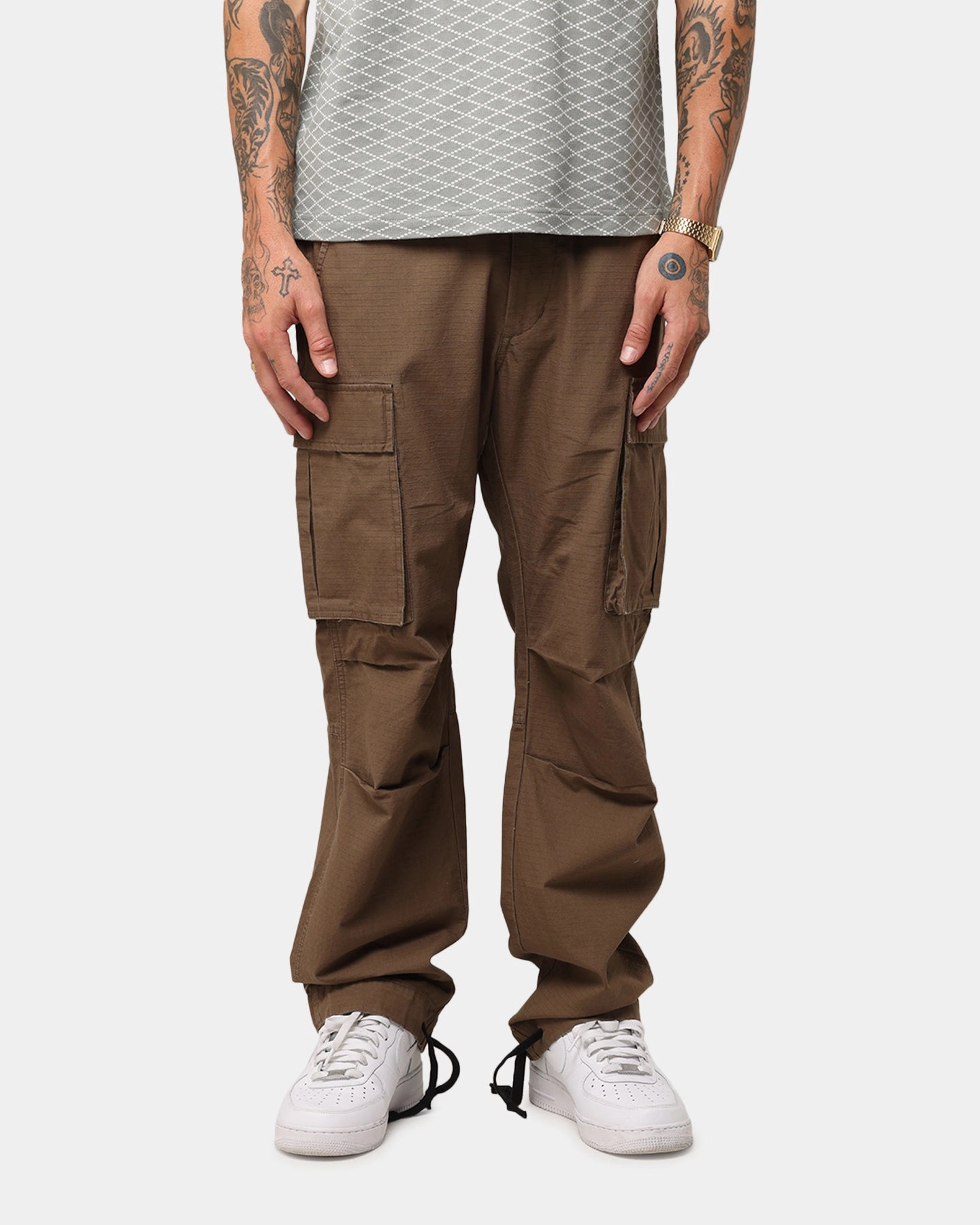 XXIII Torrent Cargo Pant Washed Brown slim fit